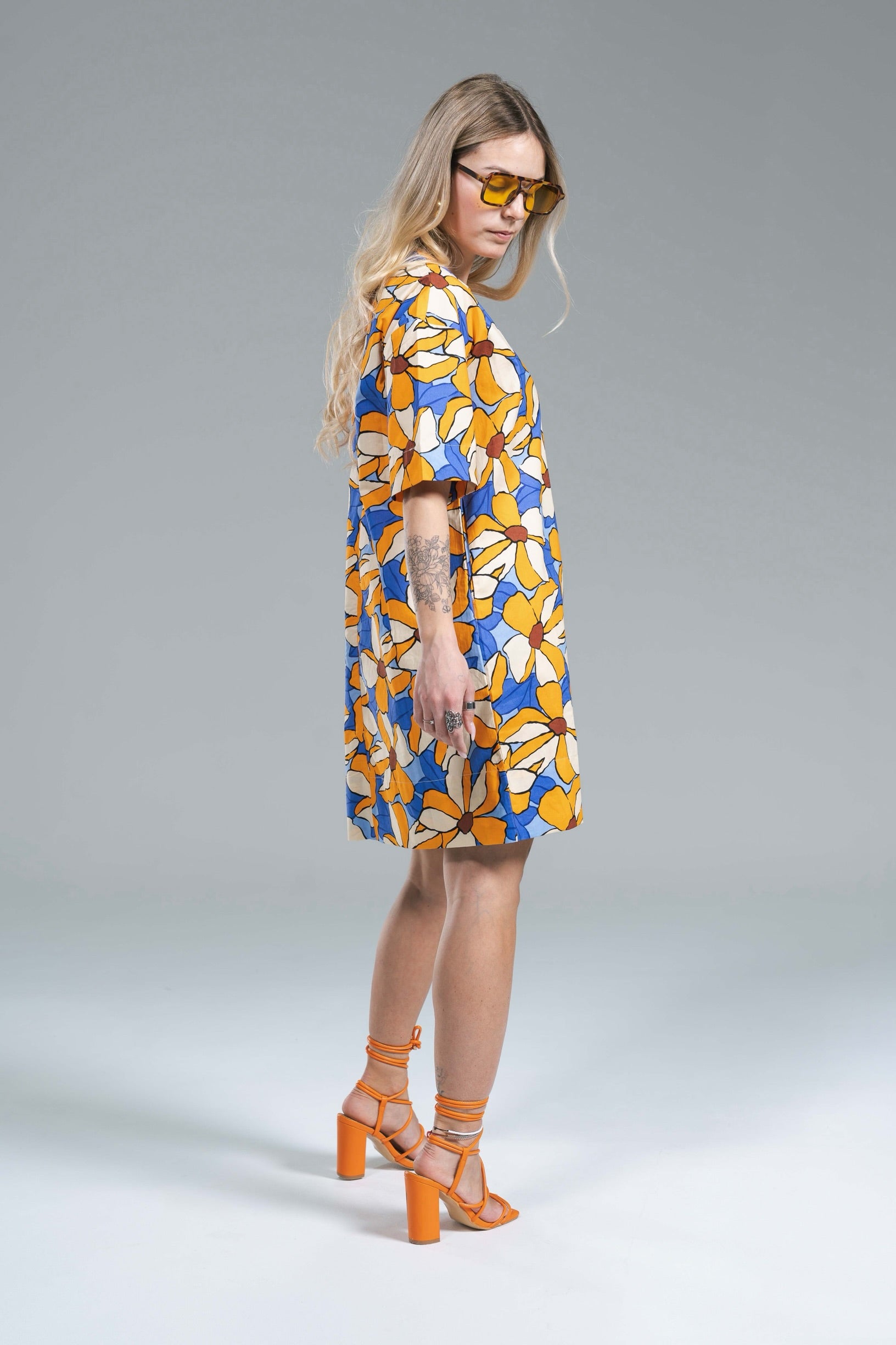 Mini Abito Flowers Cotton Compania Fantastica