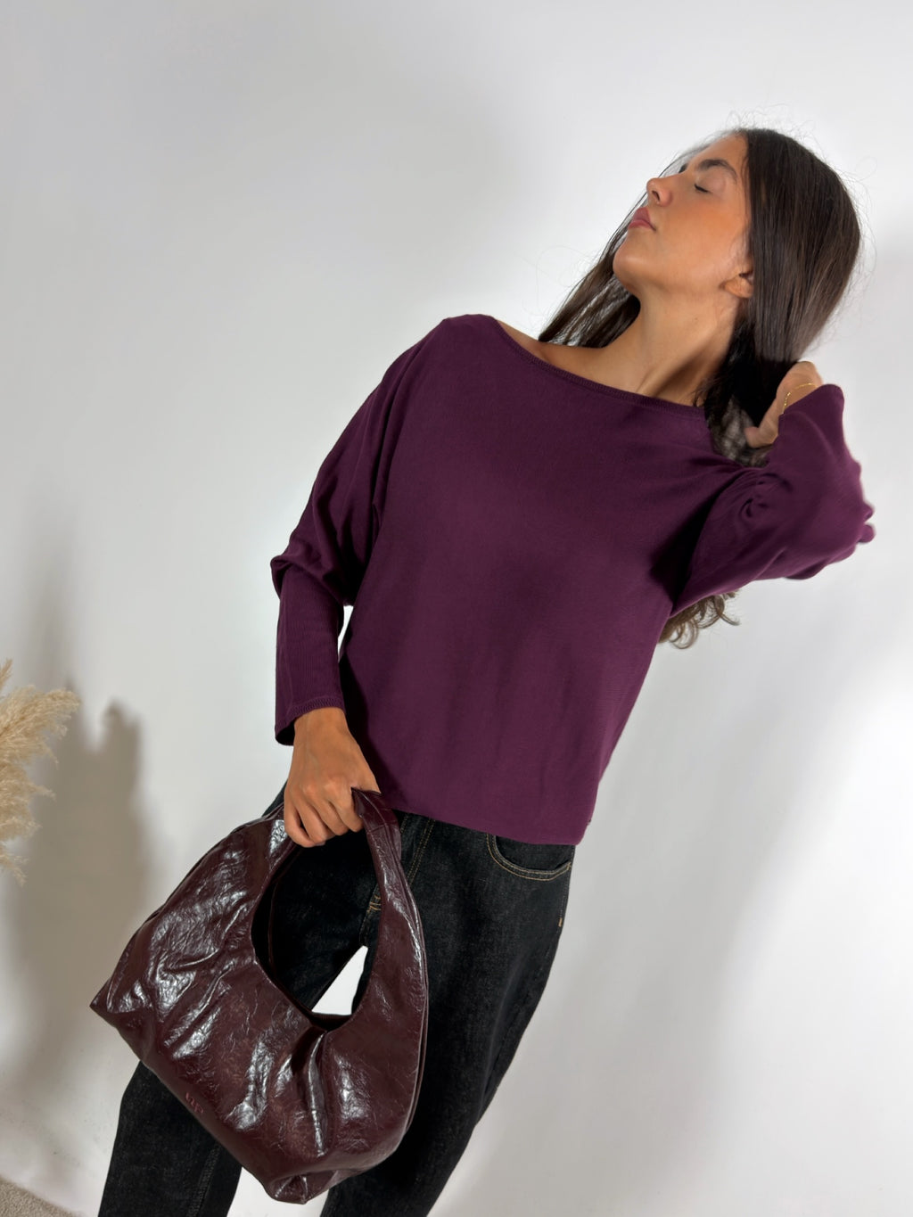 Maglia Scollo Barca Viscosa Bamboo Ribes Surkana