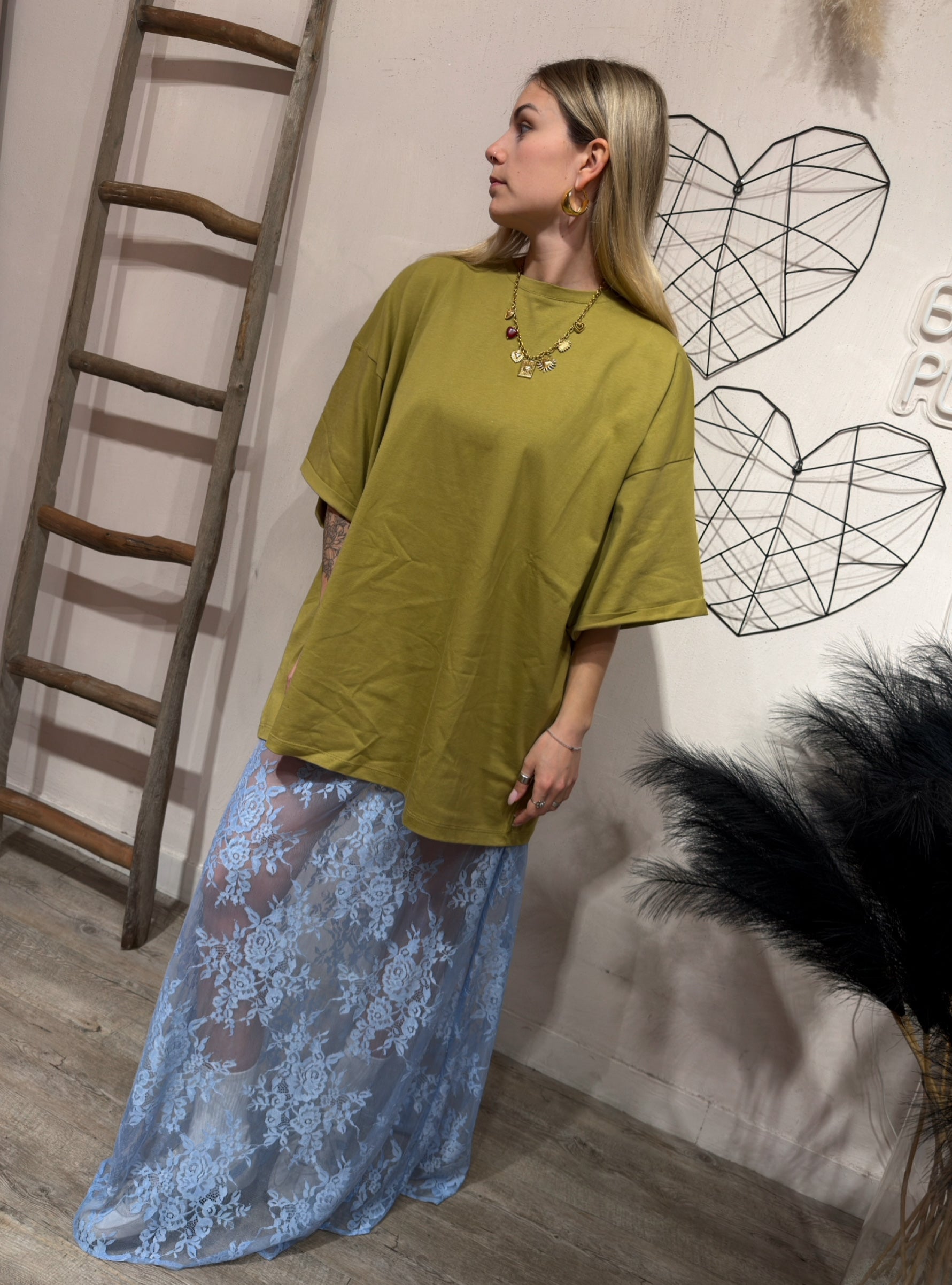 Gonna Lunga Pizzo +colori Kostumn1