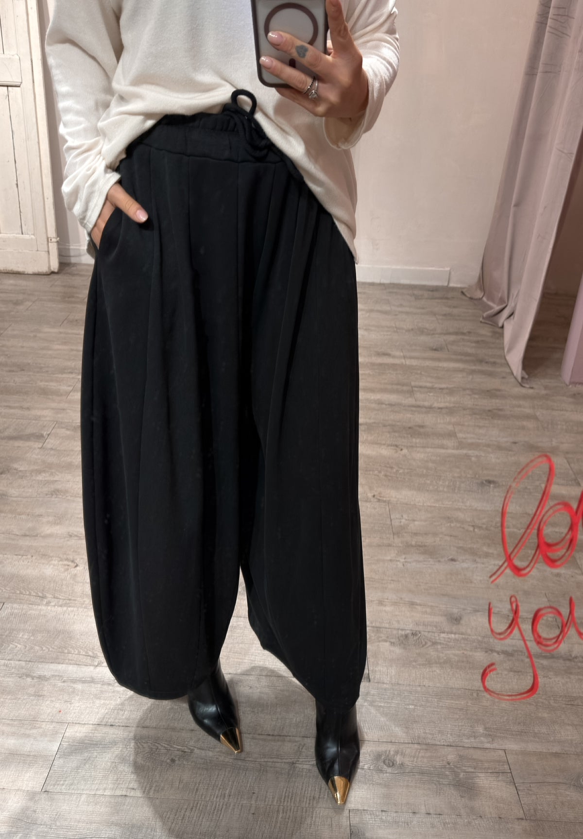 Pantalone Balloon Felpa +colori