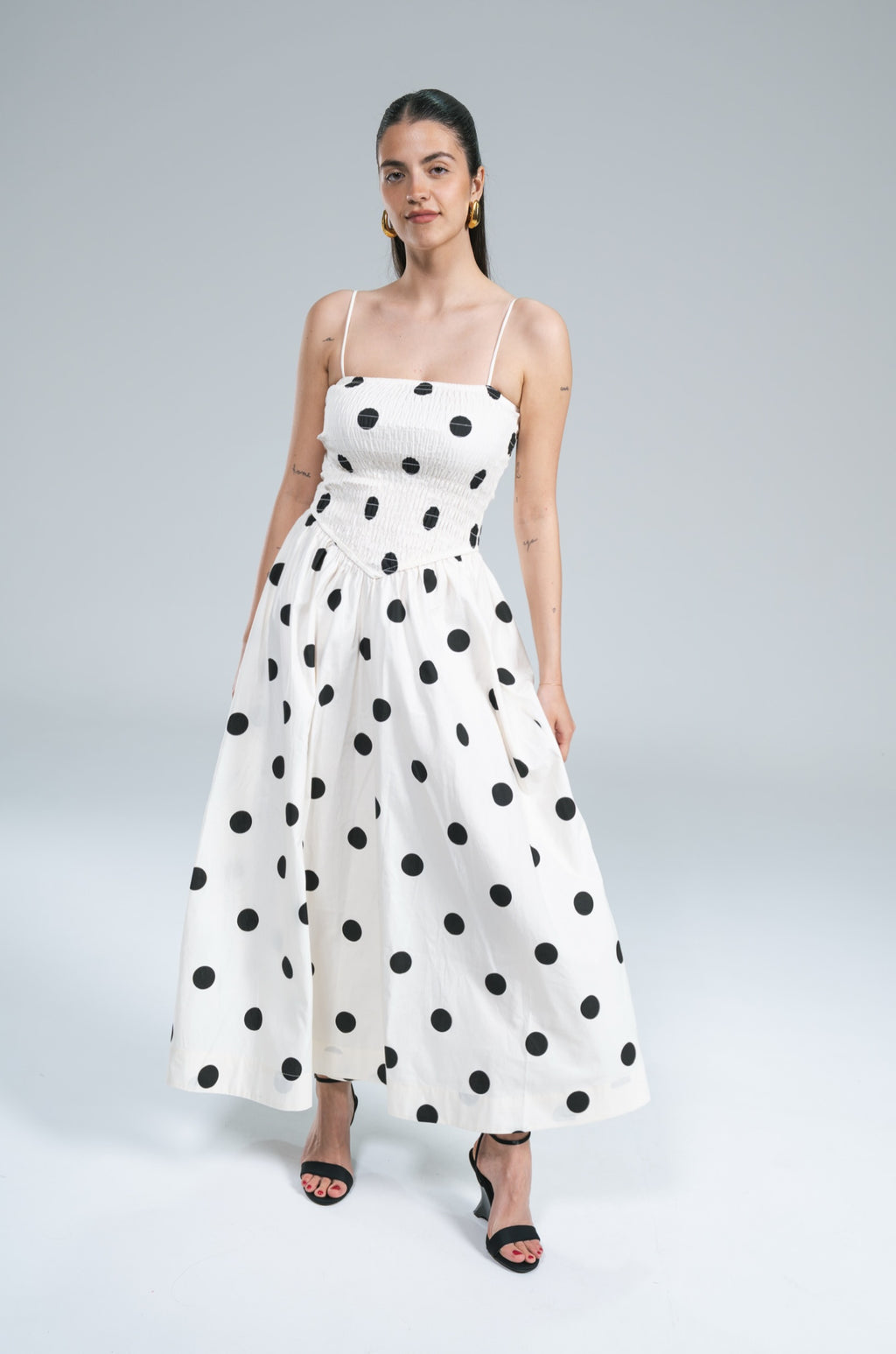 Abito Pois Punto Smock Glamorous