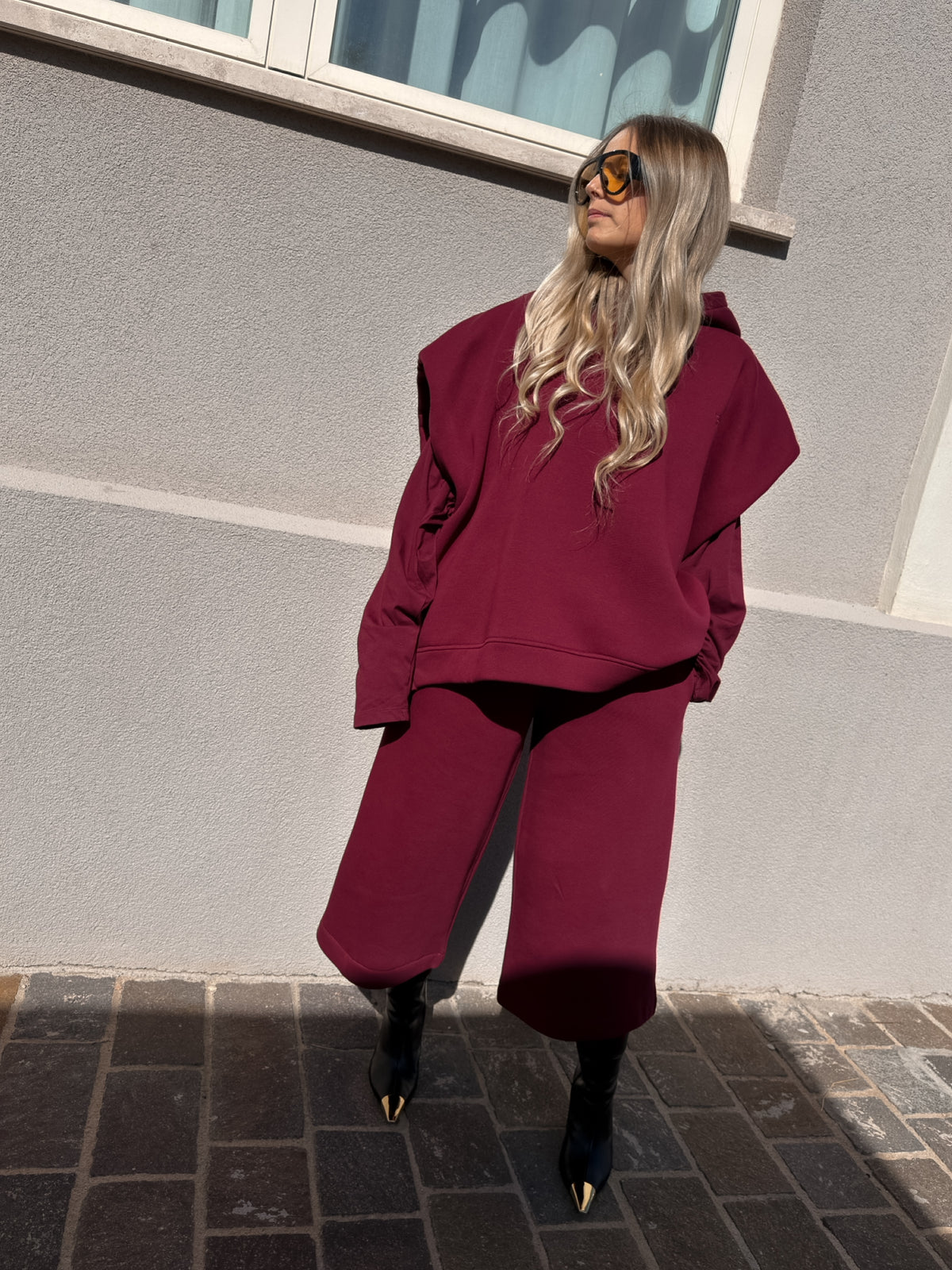 Maxi Bermuda Sporty Borgogna Kostumn1
