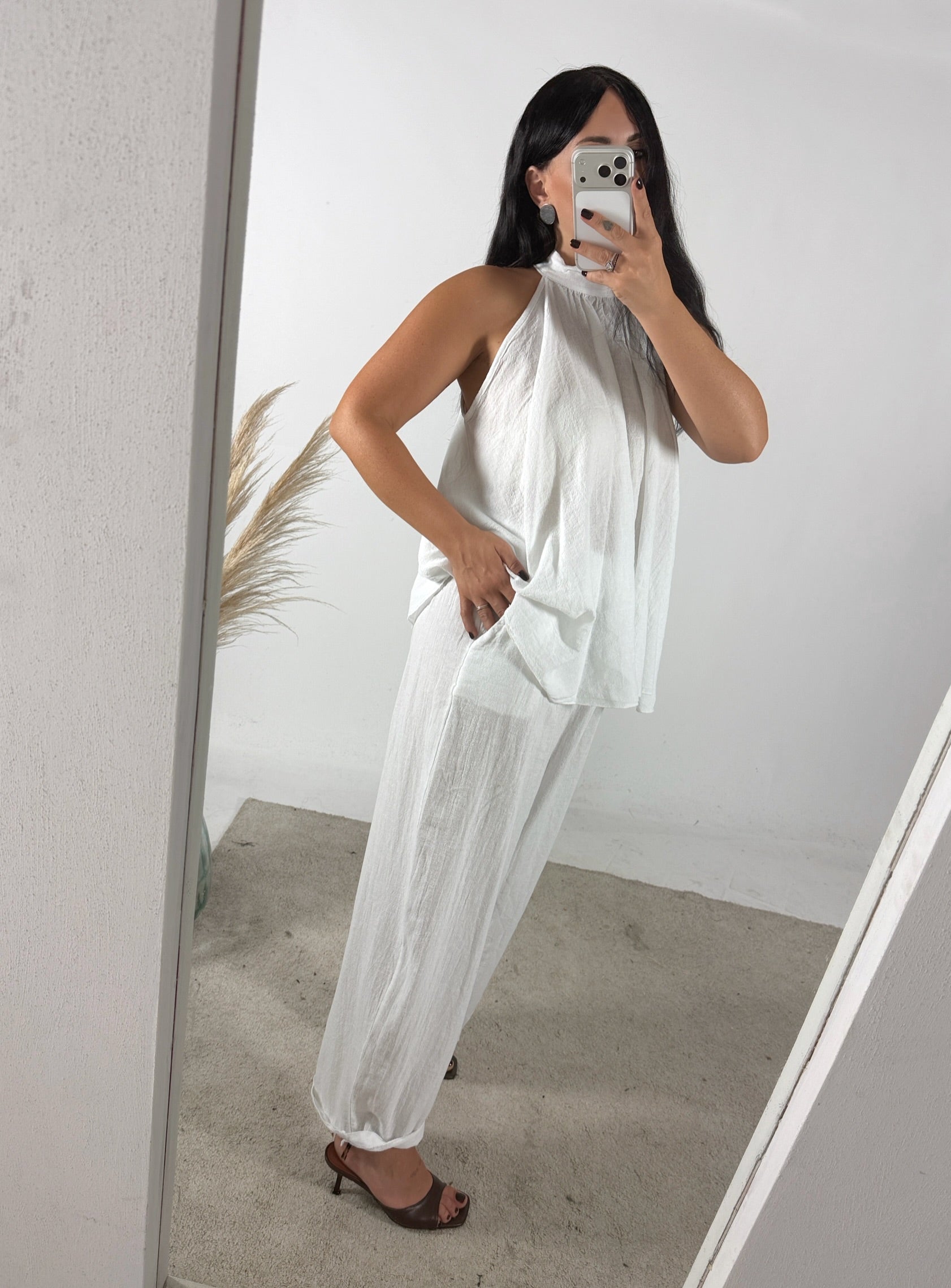 Top America Lino Garza Bianco