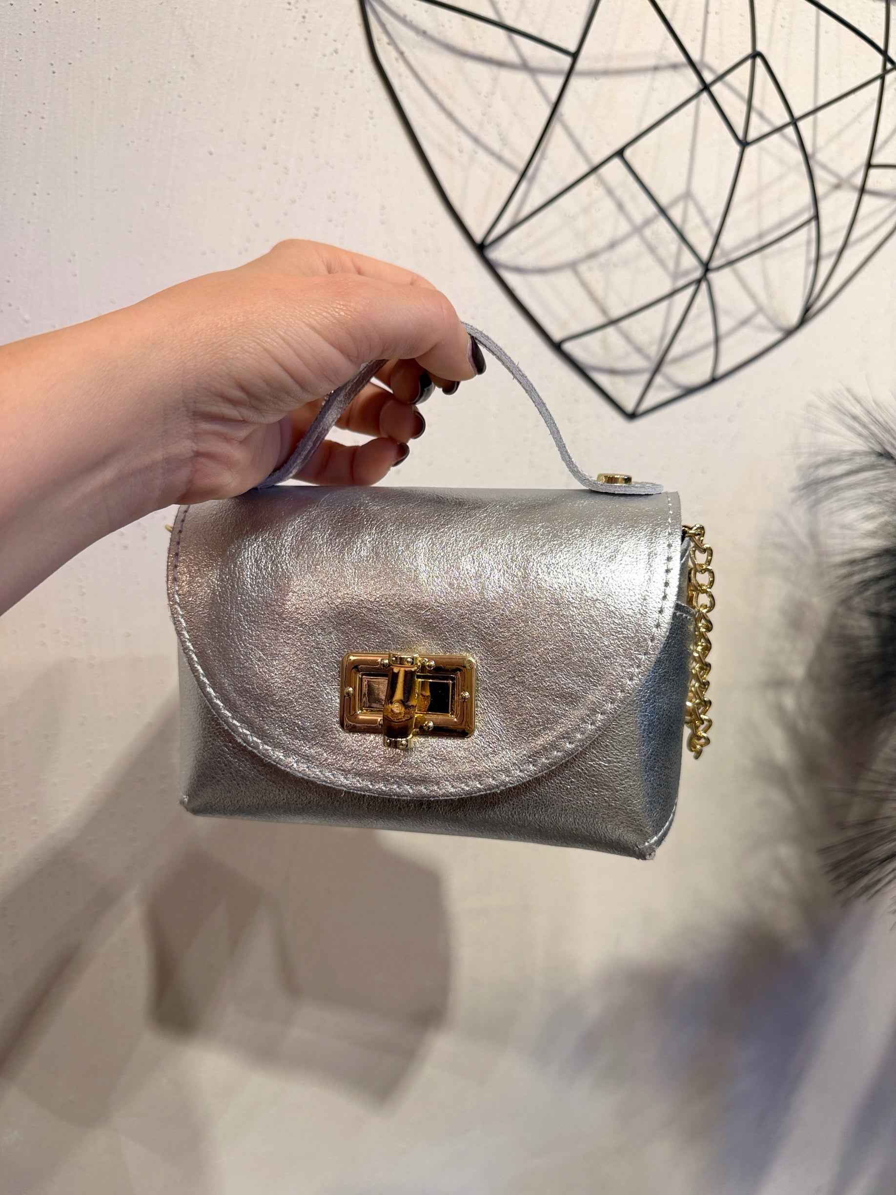 Mini Bag Bauletto Vera Pelle +Colori