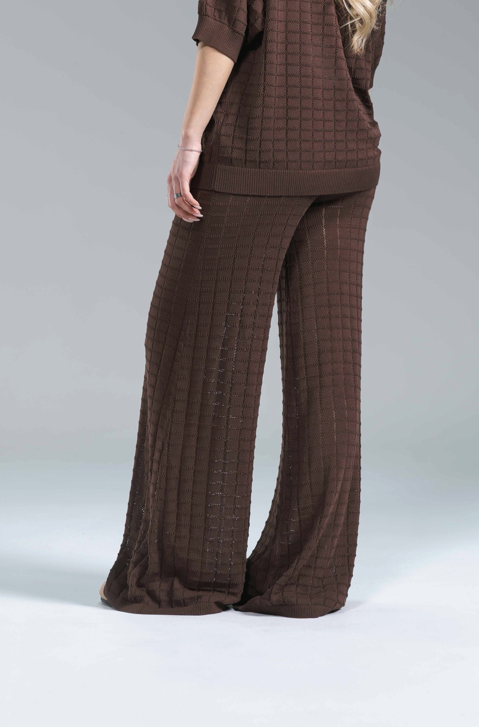 Pantalone Crochet Caffè Glamorous