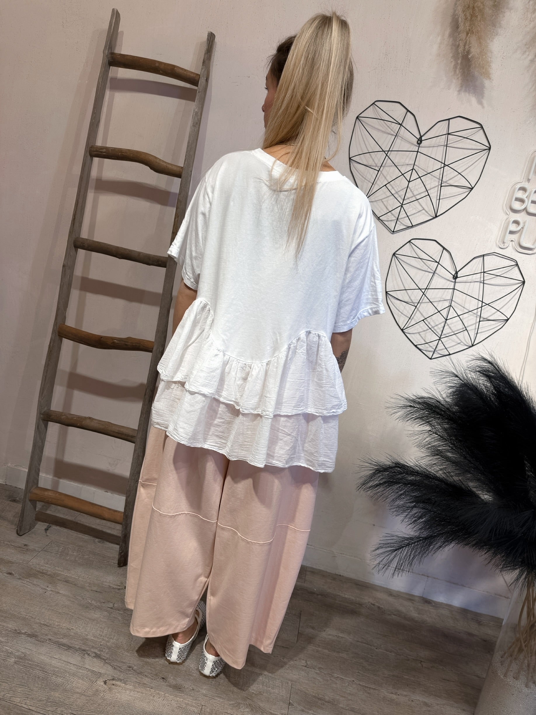 T-shirt Balze Agata Bianco