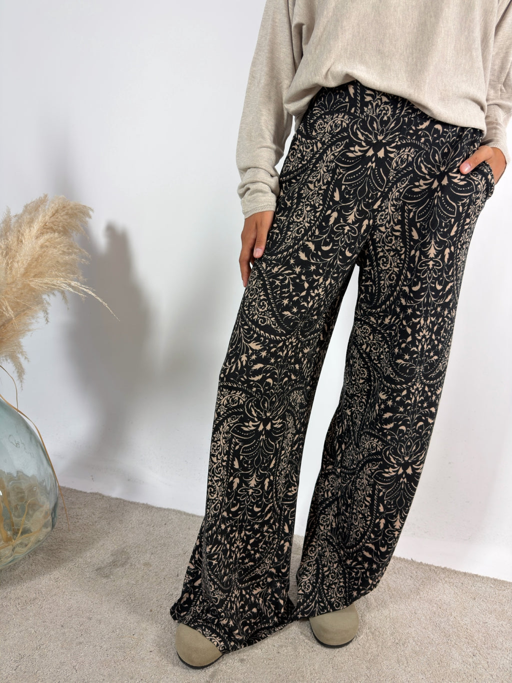 Pantalone Fluido Damasco Surkana