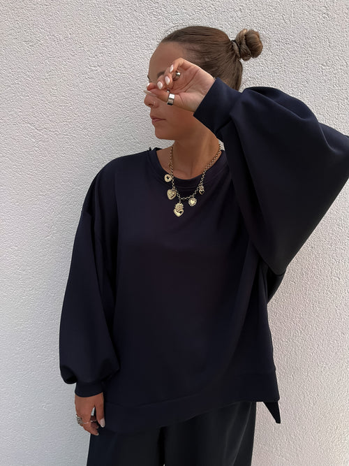 Felpa Oversize Scuba +colori