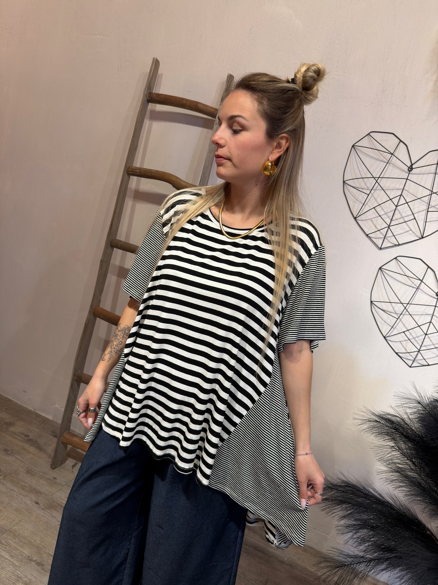 Maxi T-shirt Righe Felicia +colori