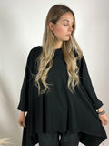Maxi T-Shirt Basic Taglio Vivo +colori