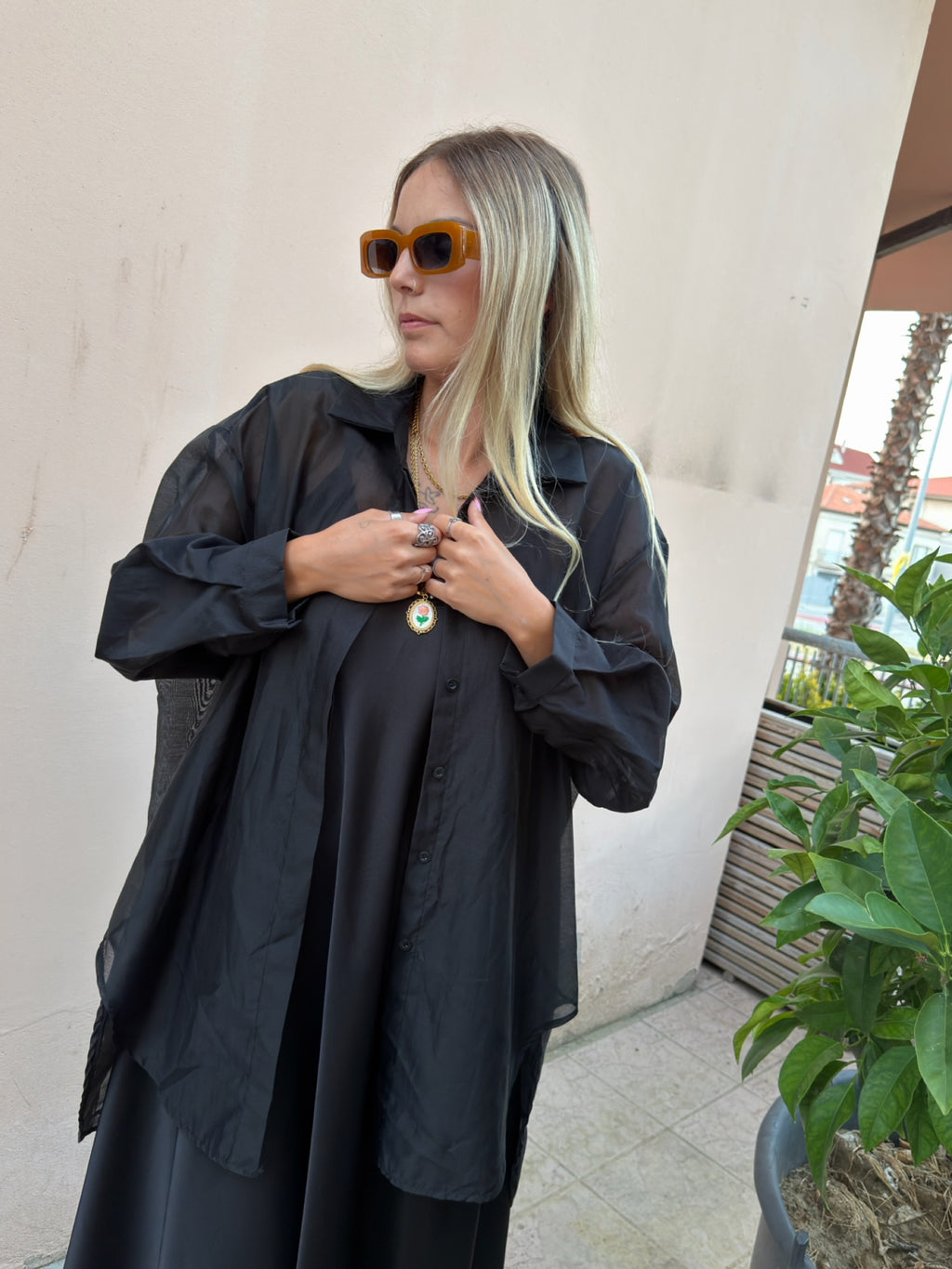 Maxi Camicia Waffle Drusilla +colori