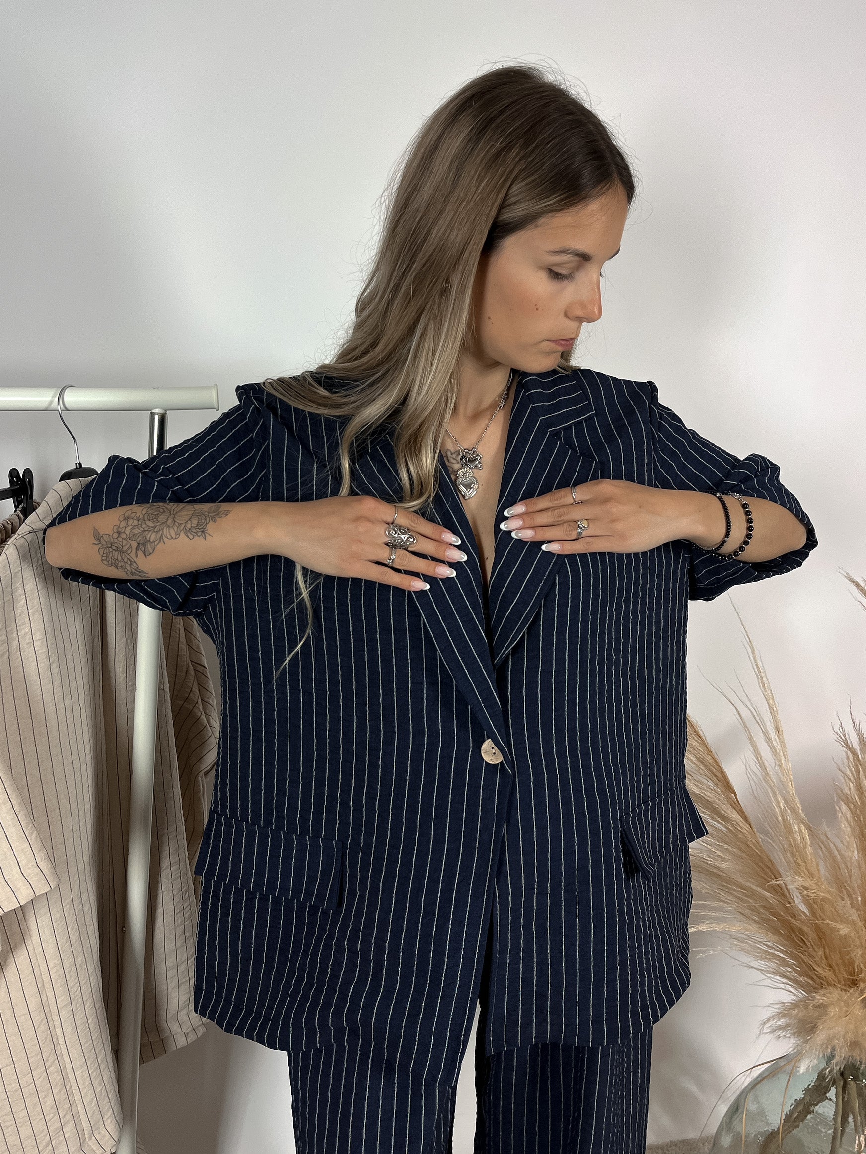 Tailleur Oversize Gessato +colori