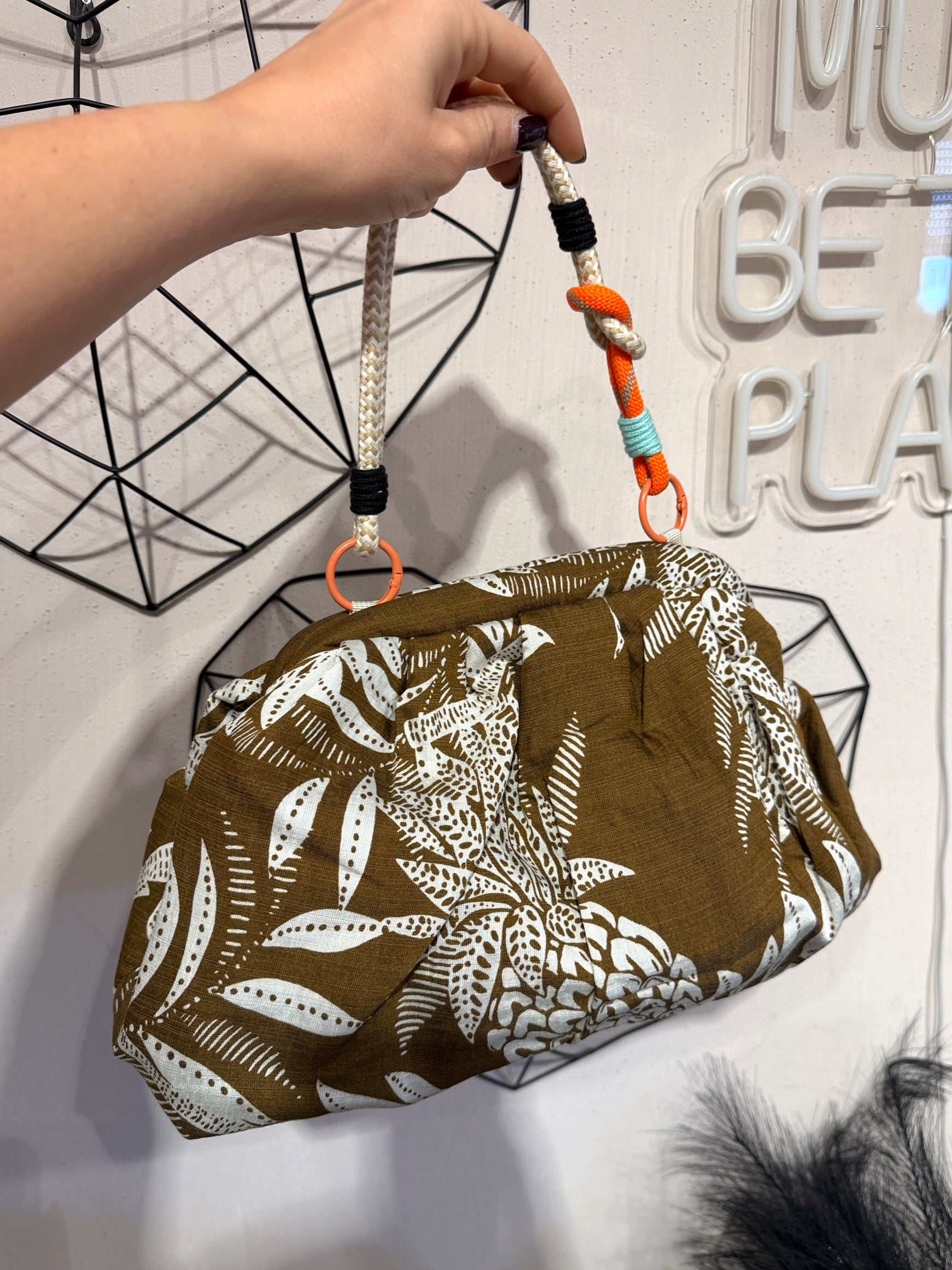 Maxi Clutch Pasticcino Tessuto Fantasia  +colori