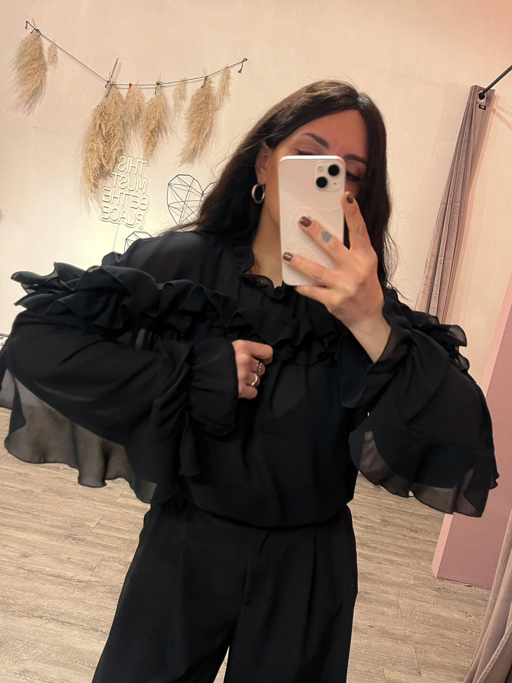 Blusa Rouches Cipria Kostumn1