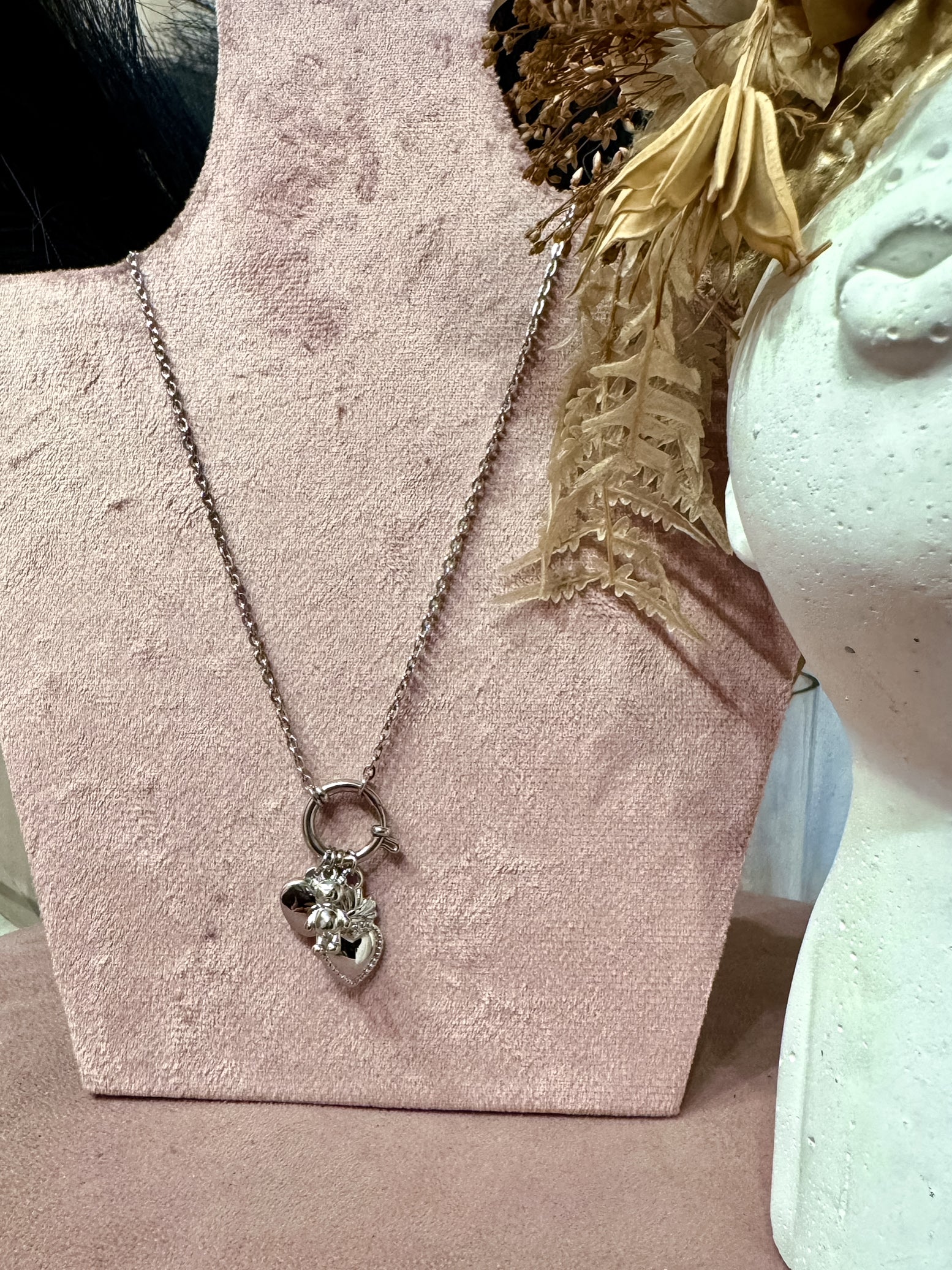 Collana 3 Charms +colori