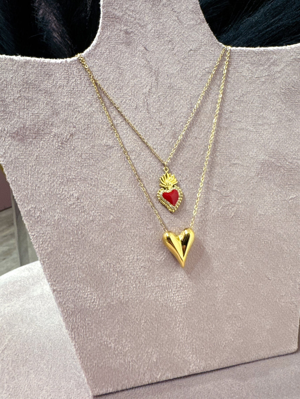 Collana Mix Oro Cuori