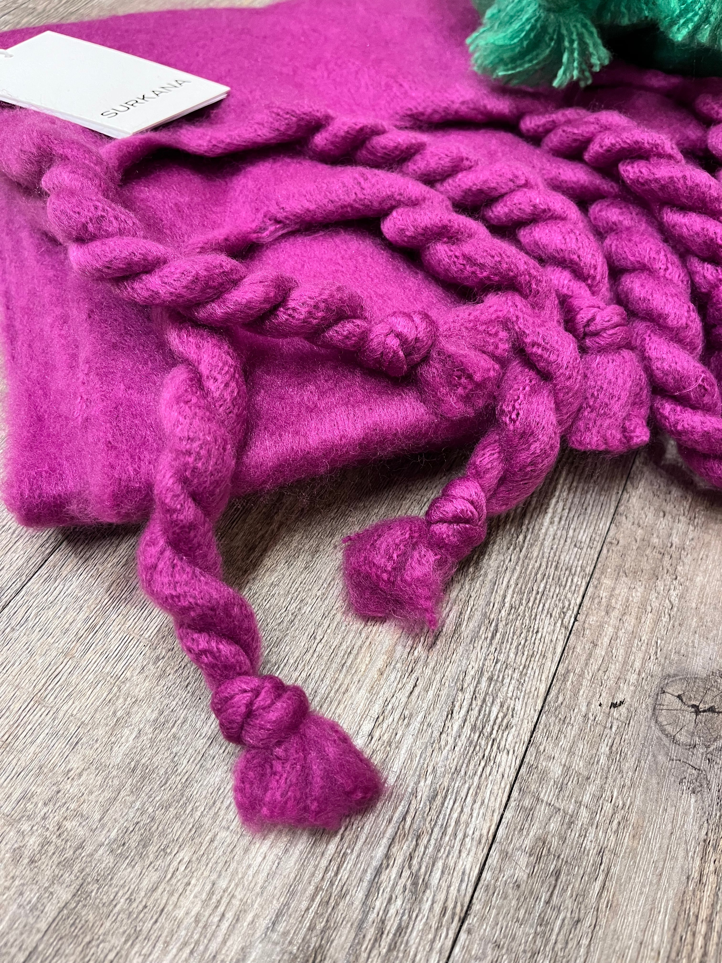 Maxi Sciarpa Trecce Surkana +colori