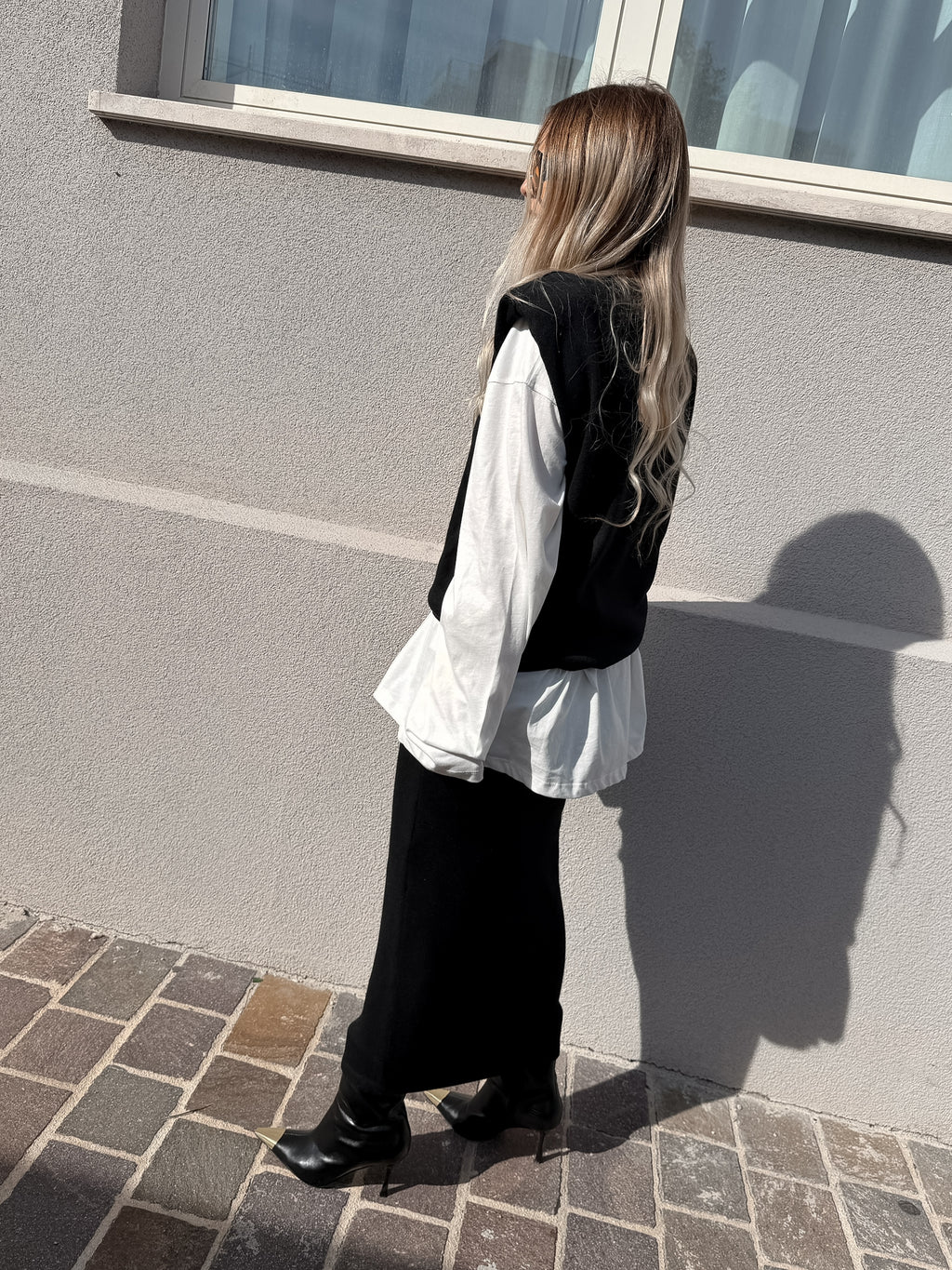 Gilet Smanicato Maja Nero Kostumn1