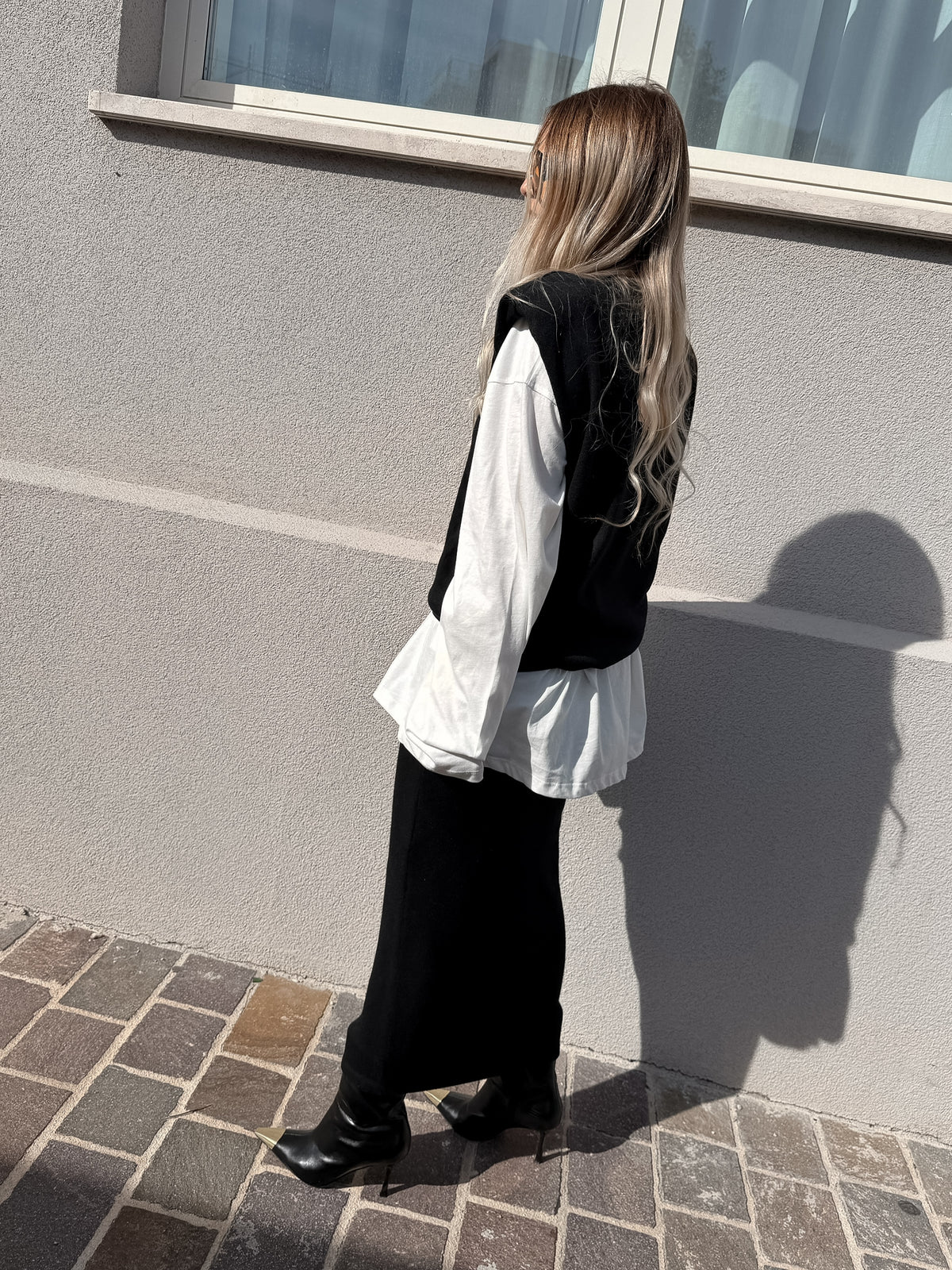 Gilet Smanicato Maja Nero Kostumn1