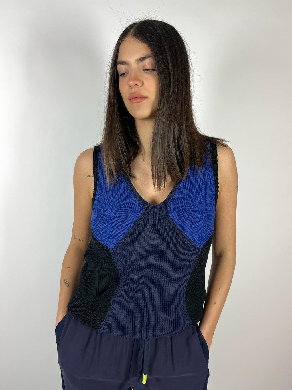 Canotta Crochet Bicolore SKFK