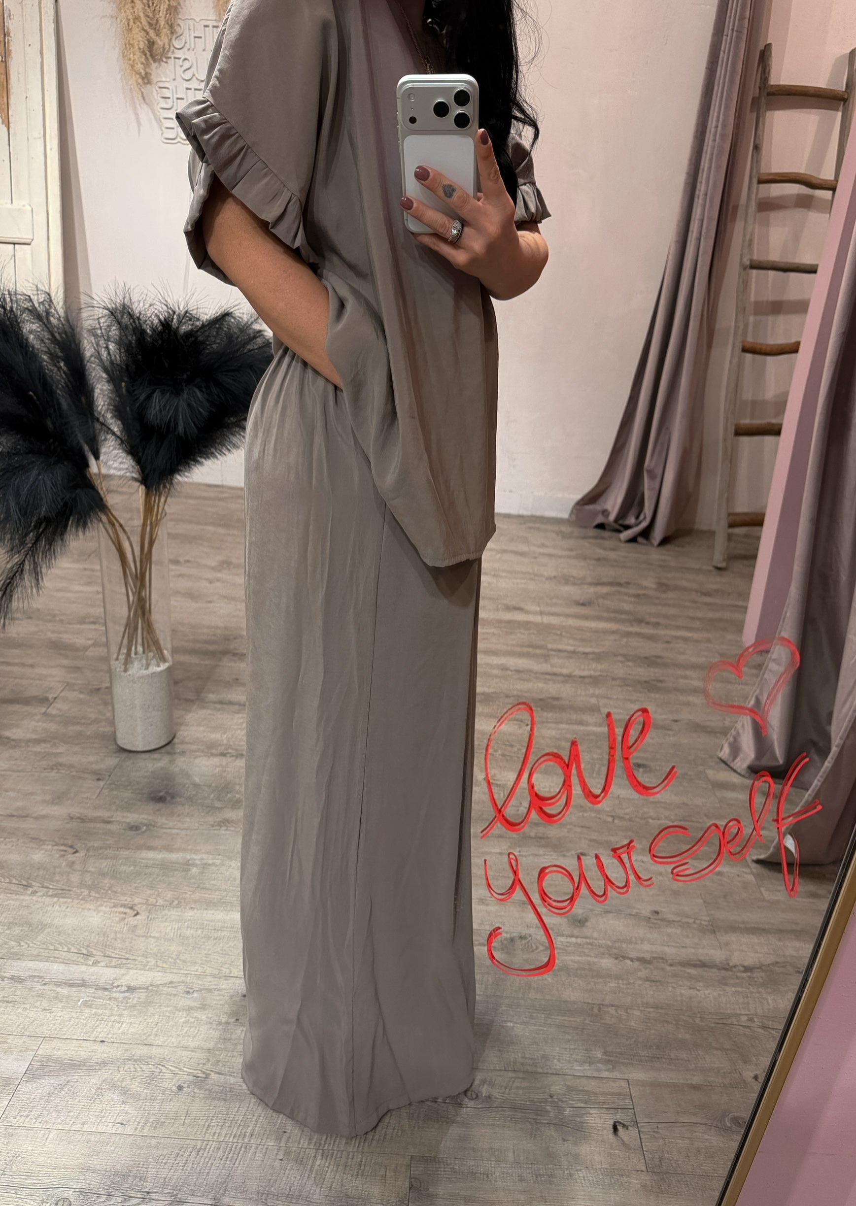 Pantalone Parisienne Viscosa Lavata +colori