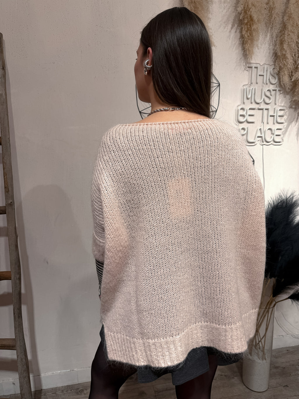 Maxi Maglia Scatola Mohair Kontatto +Colori