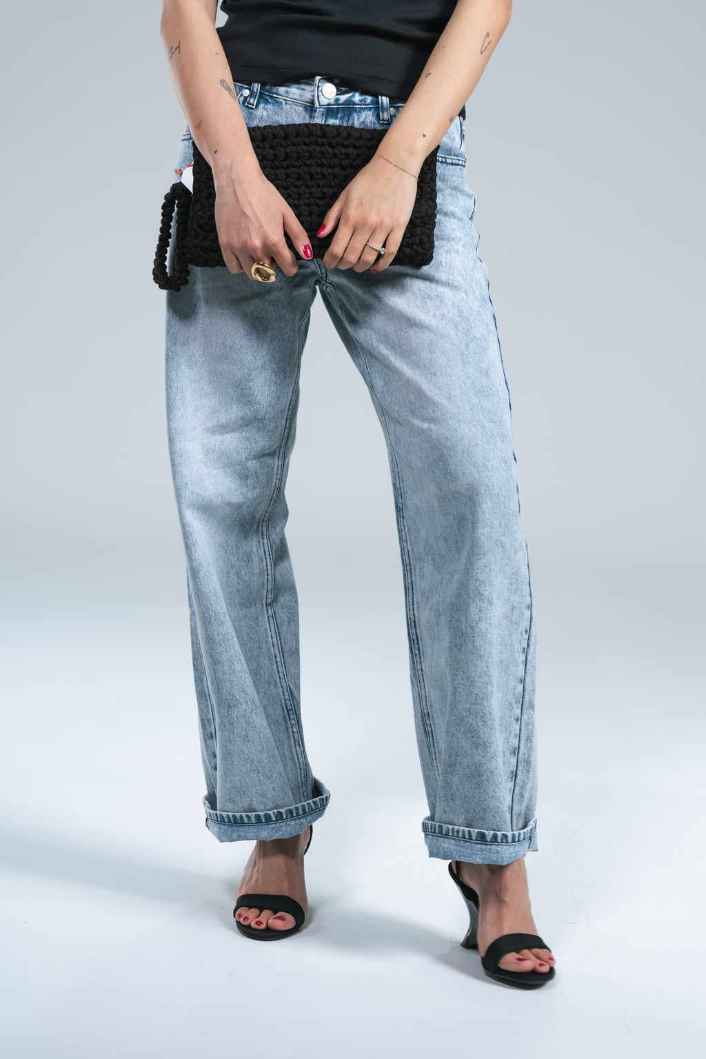 Jeans Wide Leg Light Blue 24Colours