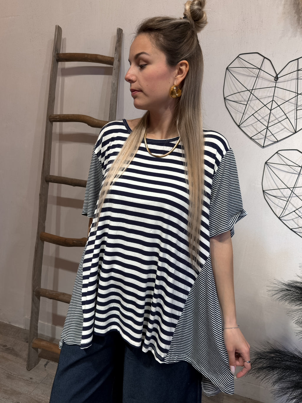 Maxi T-shirt Righe Felicia +colori