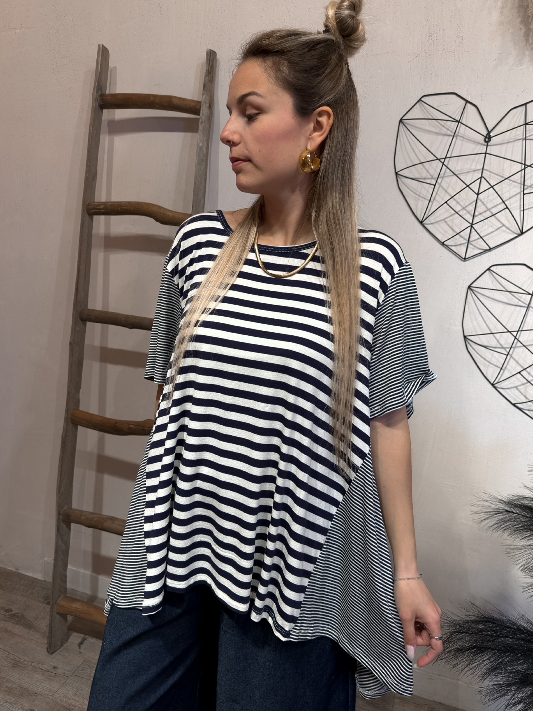 Maxi T-shirt Righe Felicia +colori