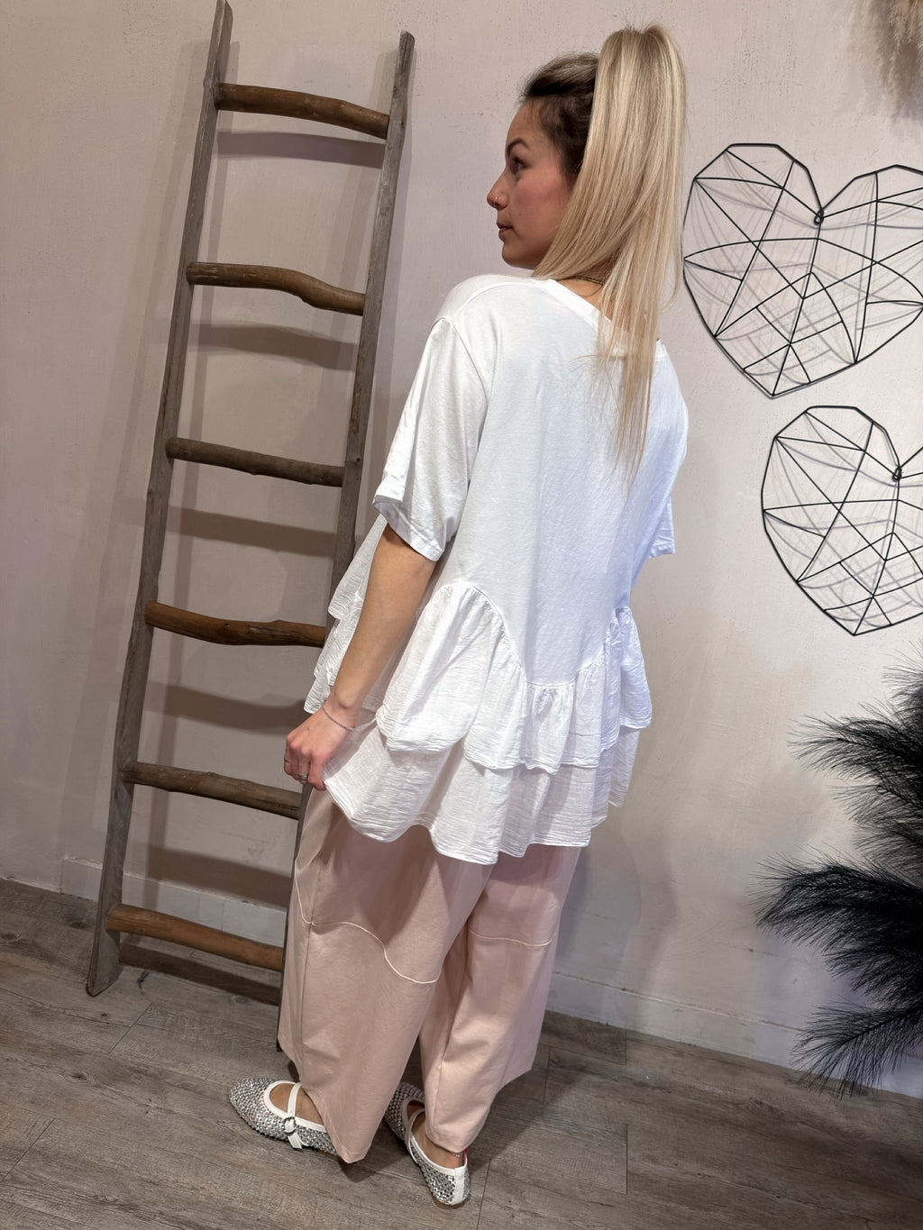 T-shirt Balze Agata Bianco