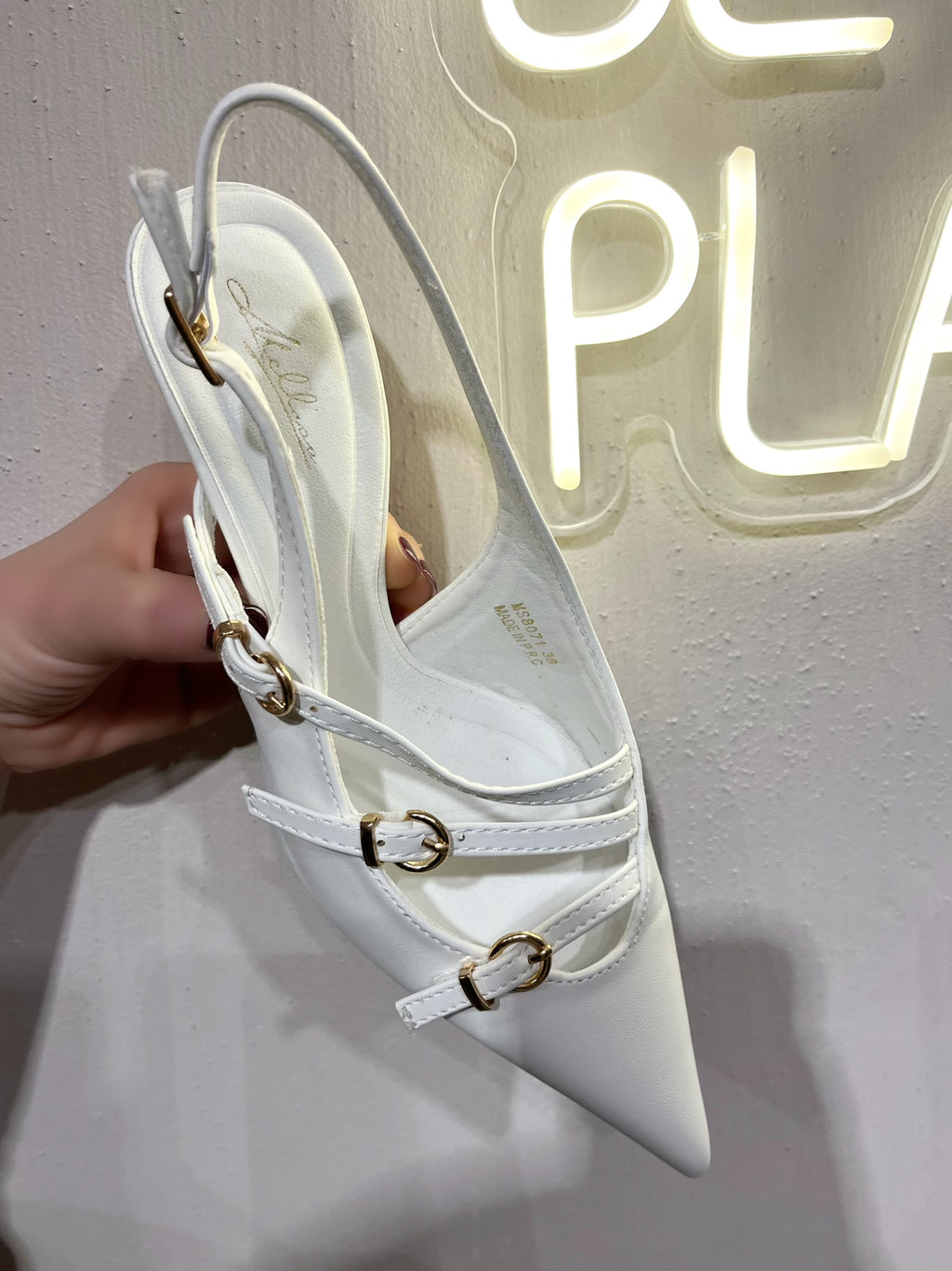 Slingback White