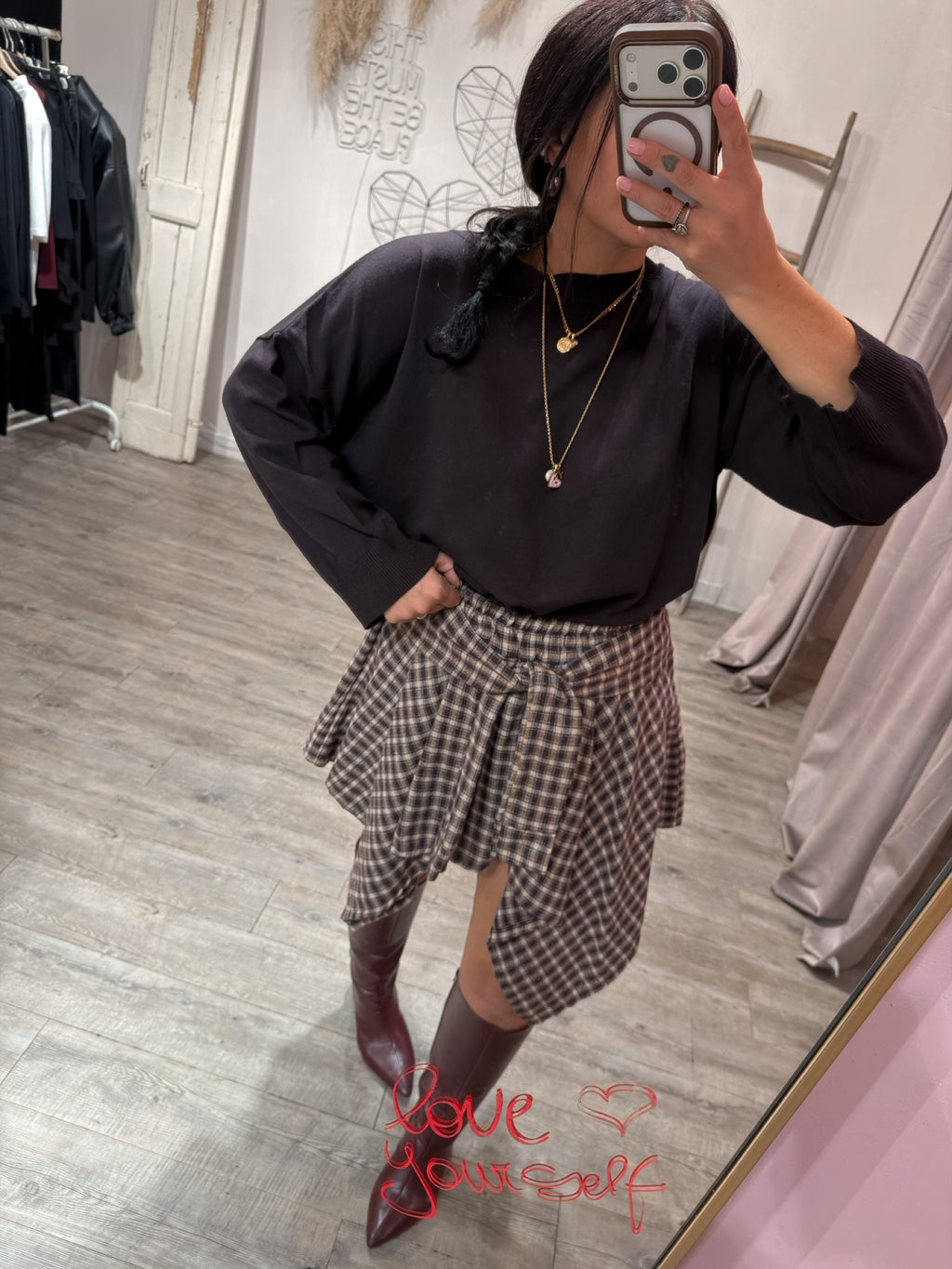 Maglia Scollo Barca Viscosa Rasata Kontatto +Colori
