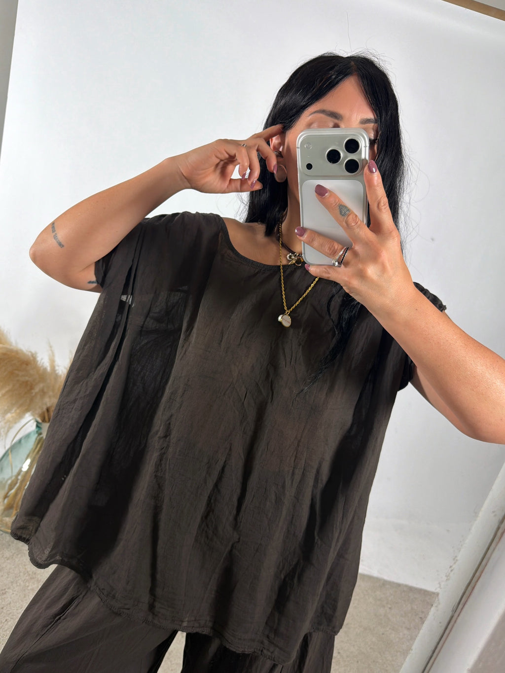 Blusa Barbara Mussola Moro
