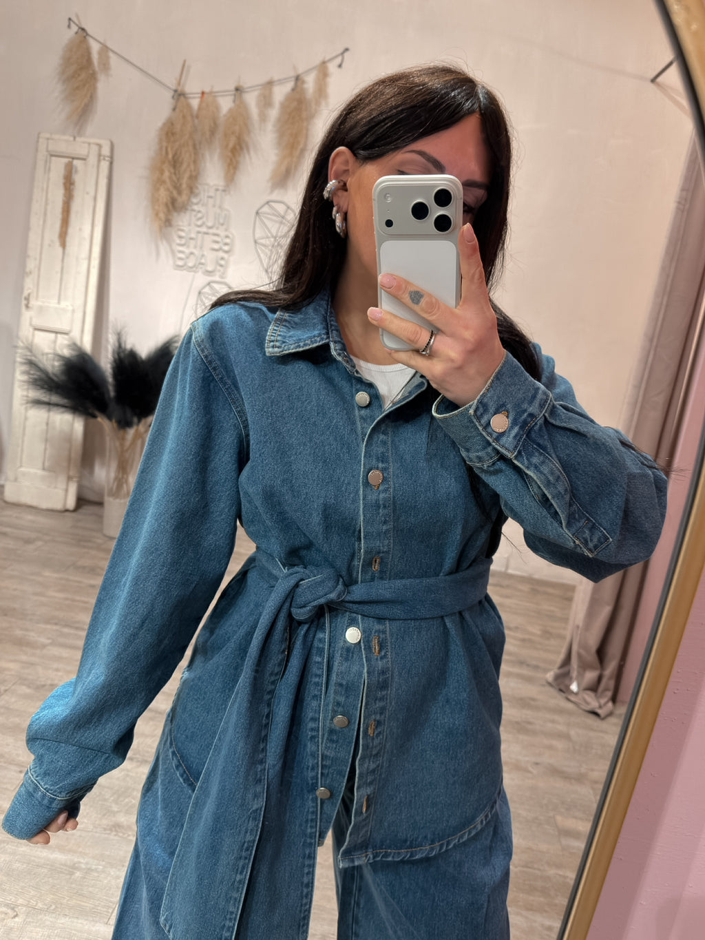 Giacca Denim Fiocco Glamorous