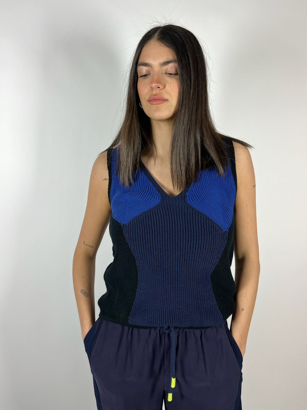 Canotta Crochet Bicolore SKFK