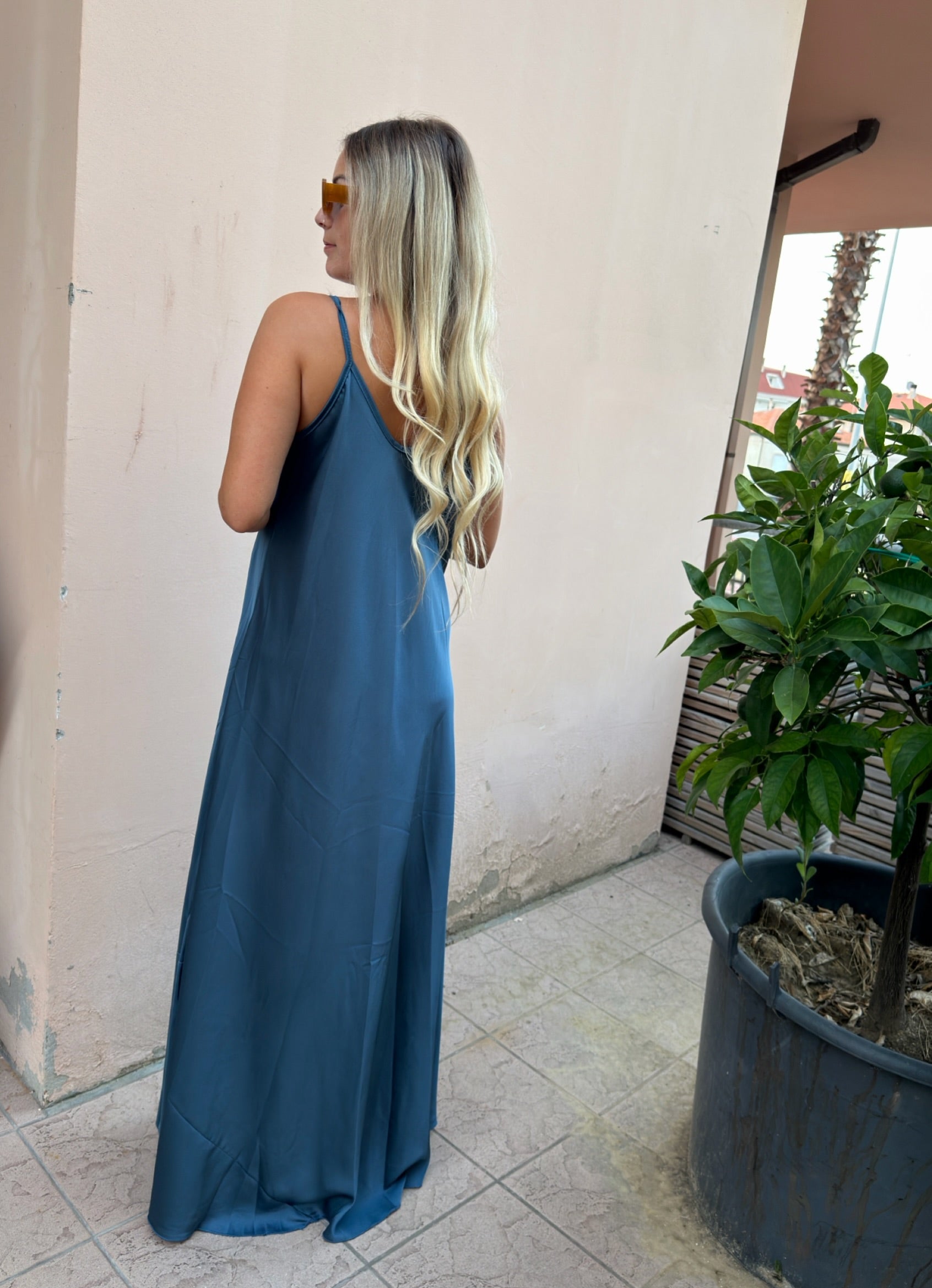 Vestito Sottoveste Satin +colori