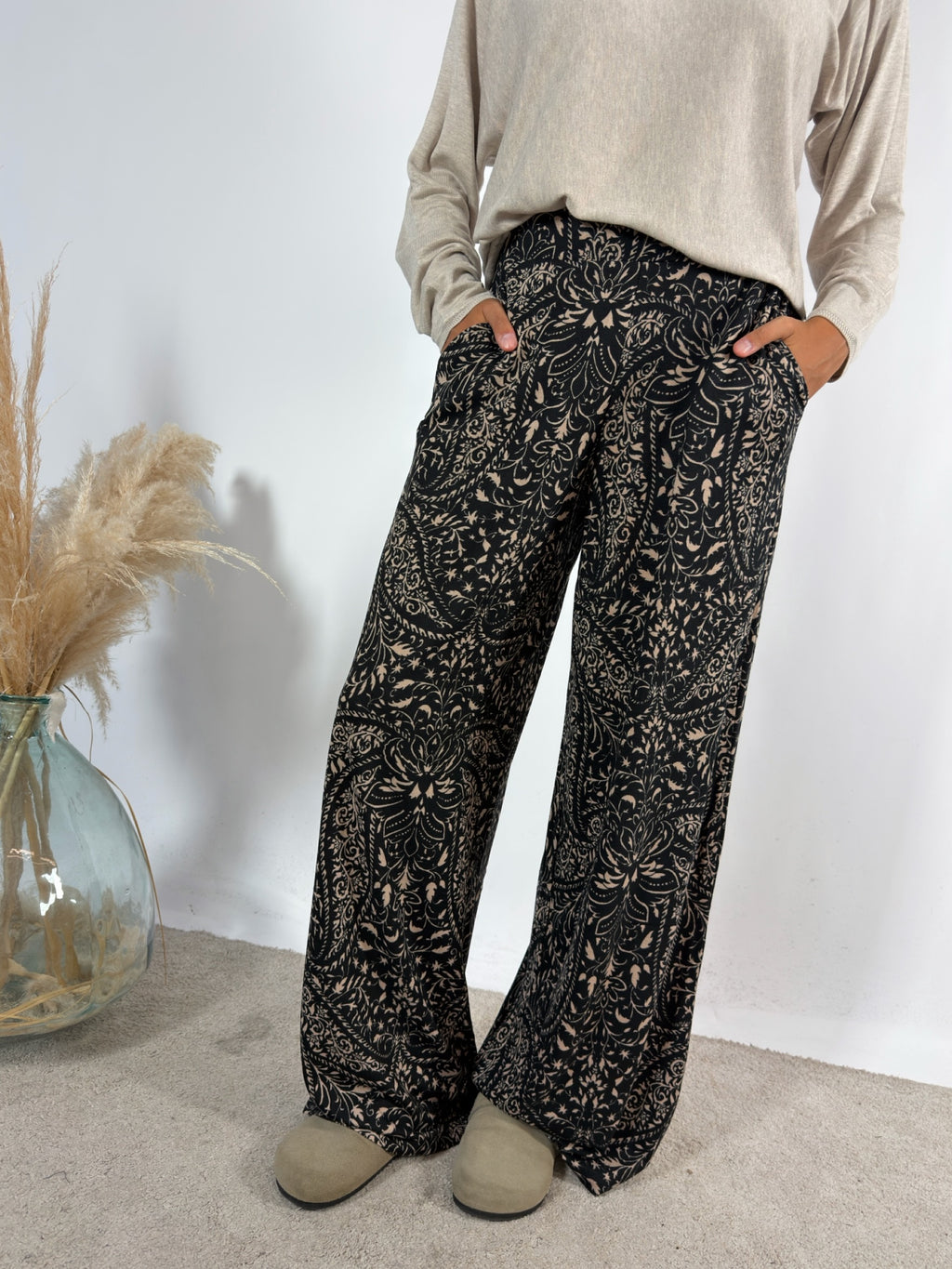 Pantalone Fluido Damasco Surkana