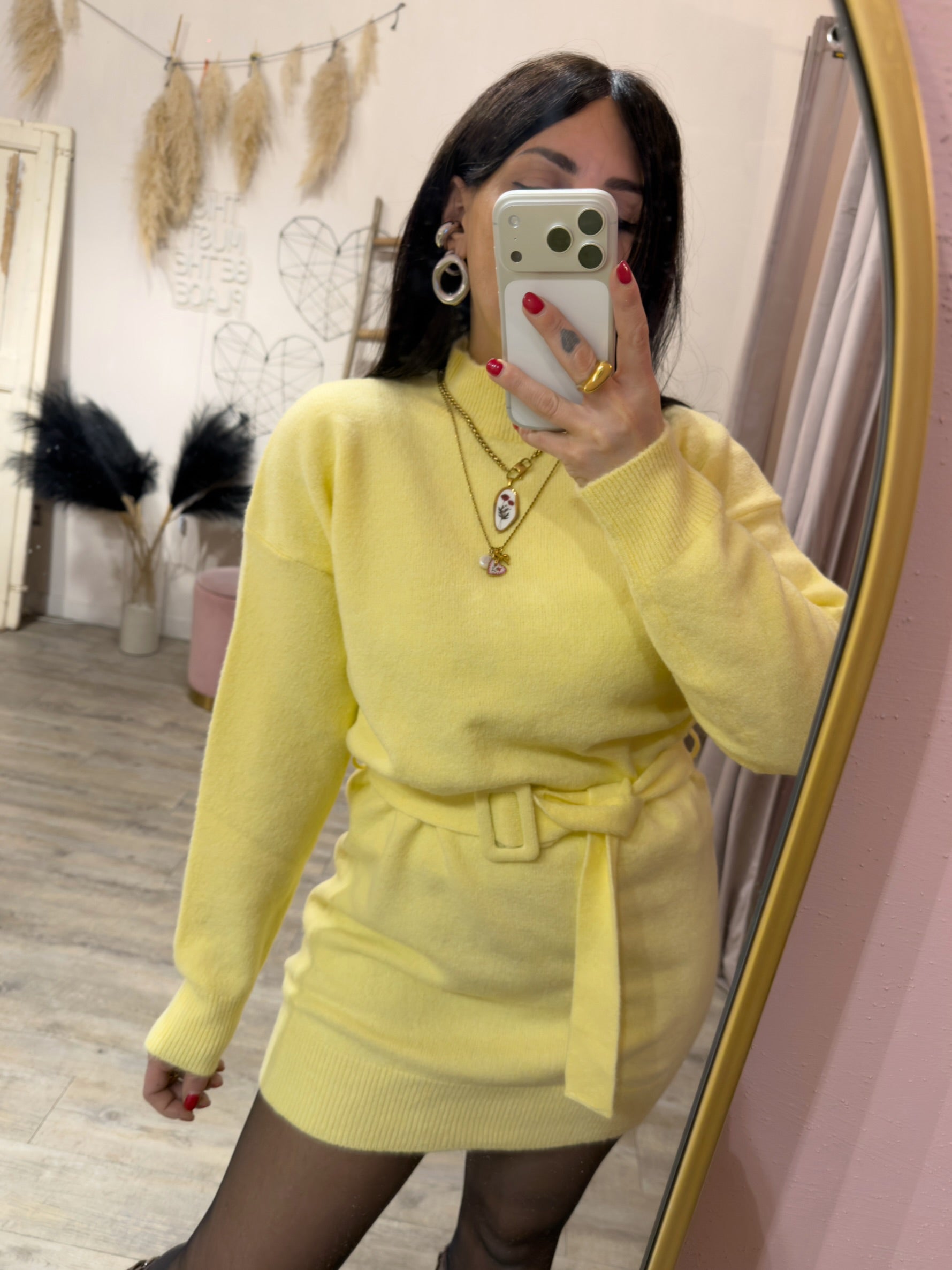 Abito Wool con Cinta Kontatto +colori