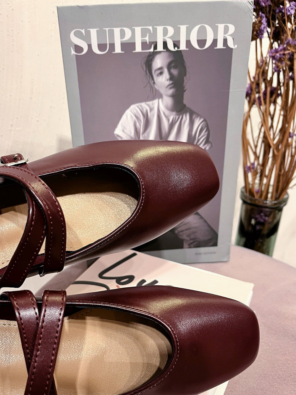 Ballerina Bordeaux Fibbie