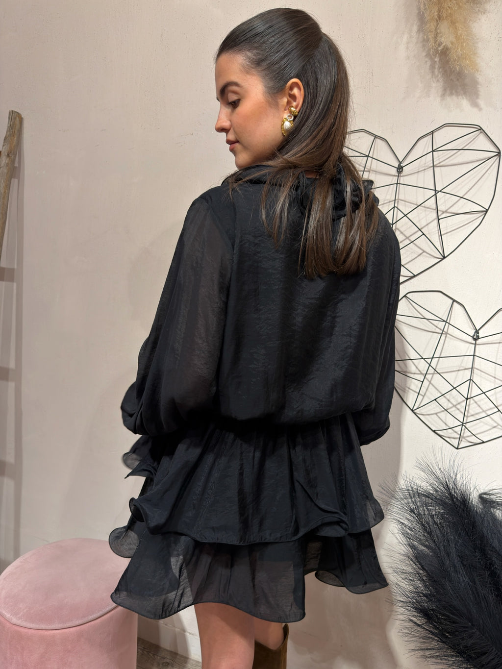 Abito Rouches Nero YouDecide