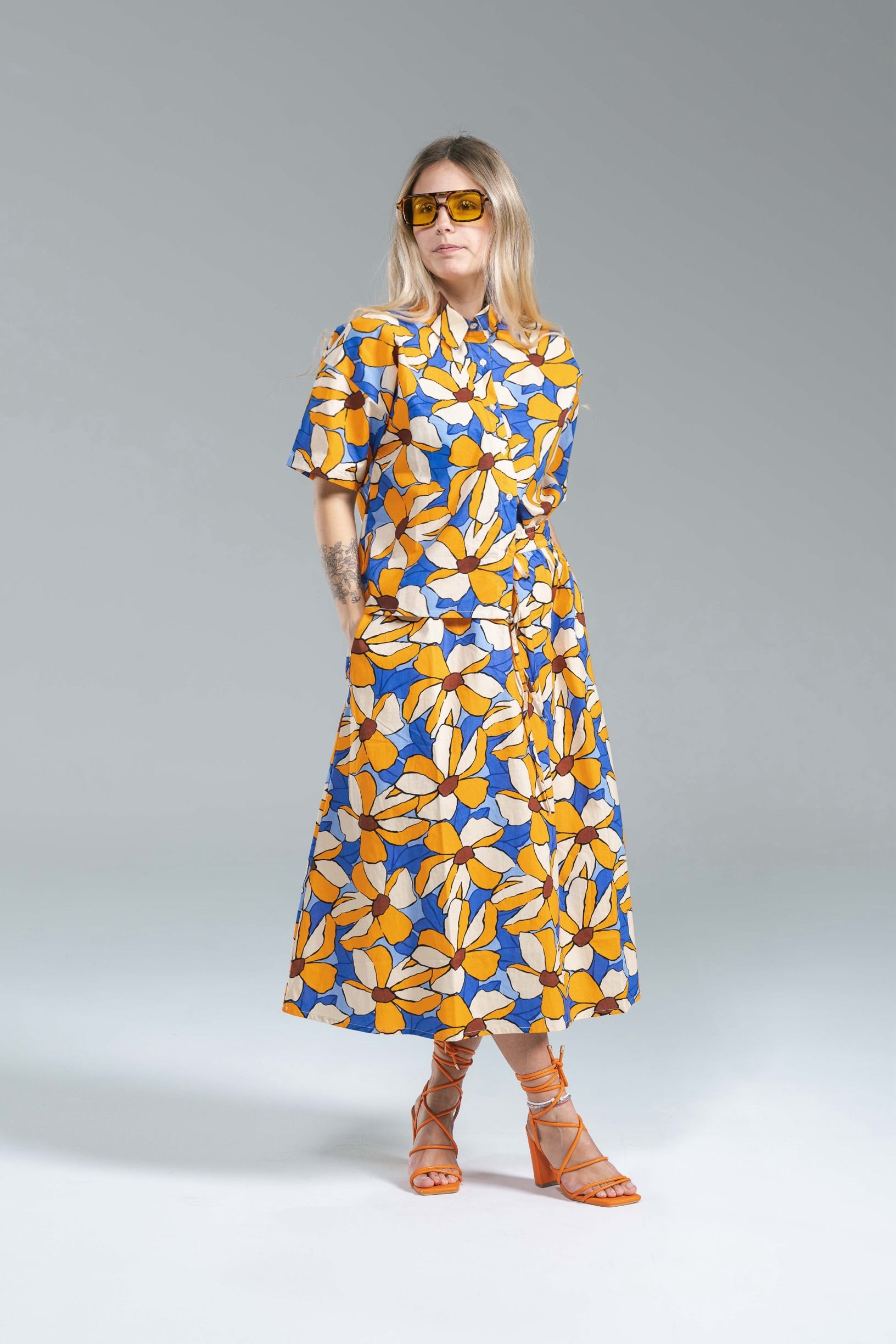 Camicia Flowers Cotton Compania Fantastica