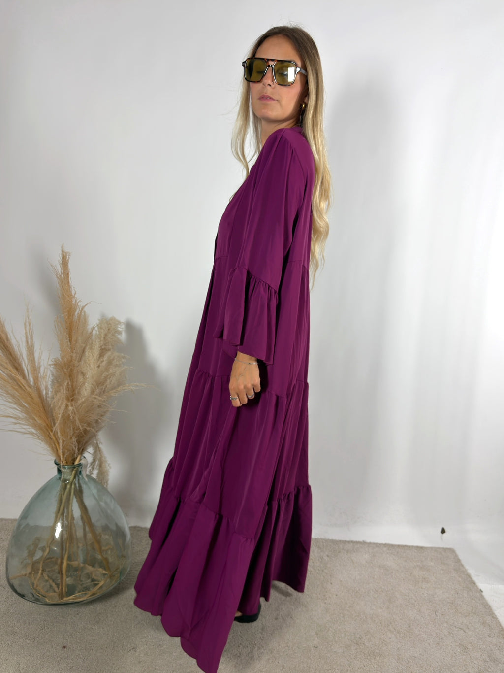 Maxi Abito Chemisier Balze +colori