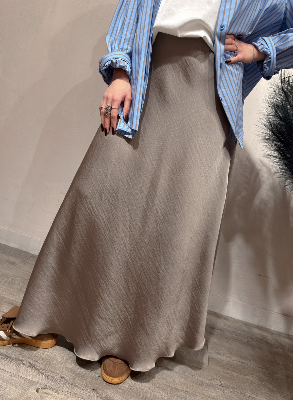 Gonna Midi Satin +Colori