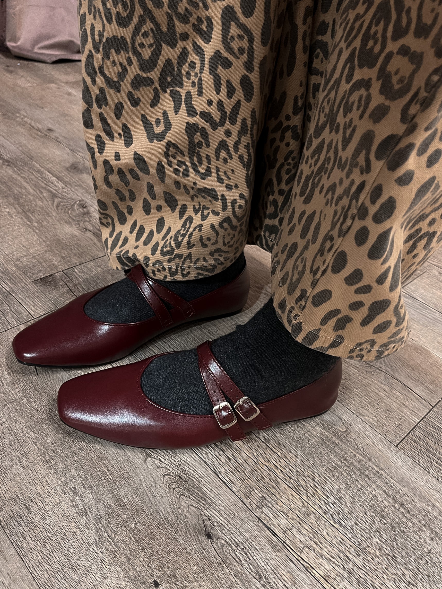 Ballerina Bordeaux Fibbie