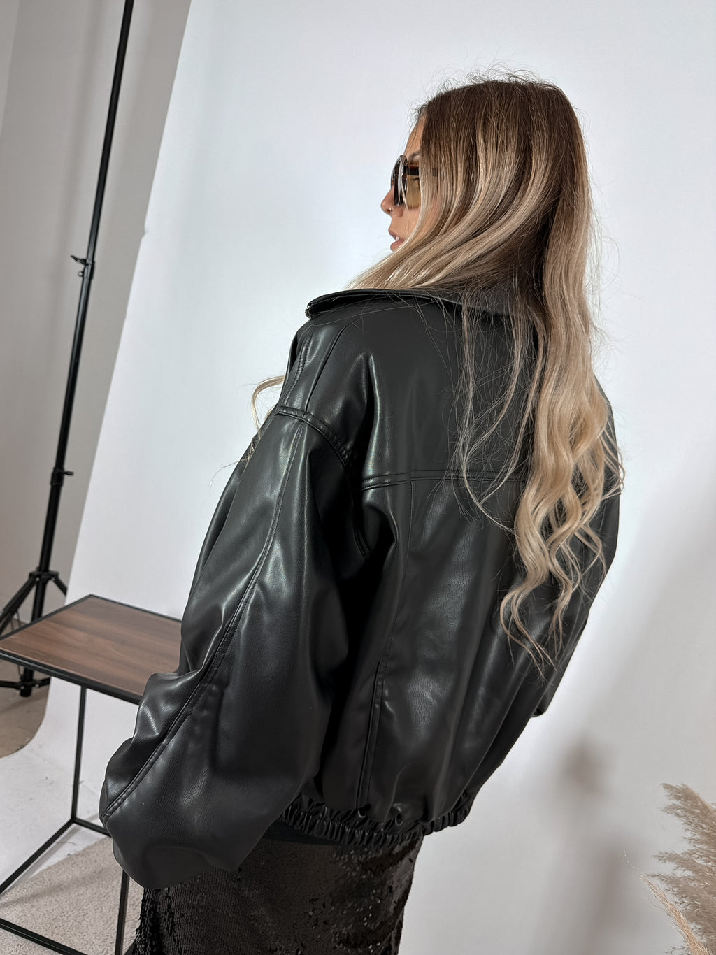 Bomber Leather Nero Kostumn1