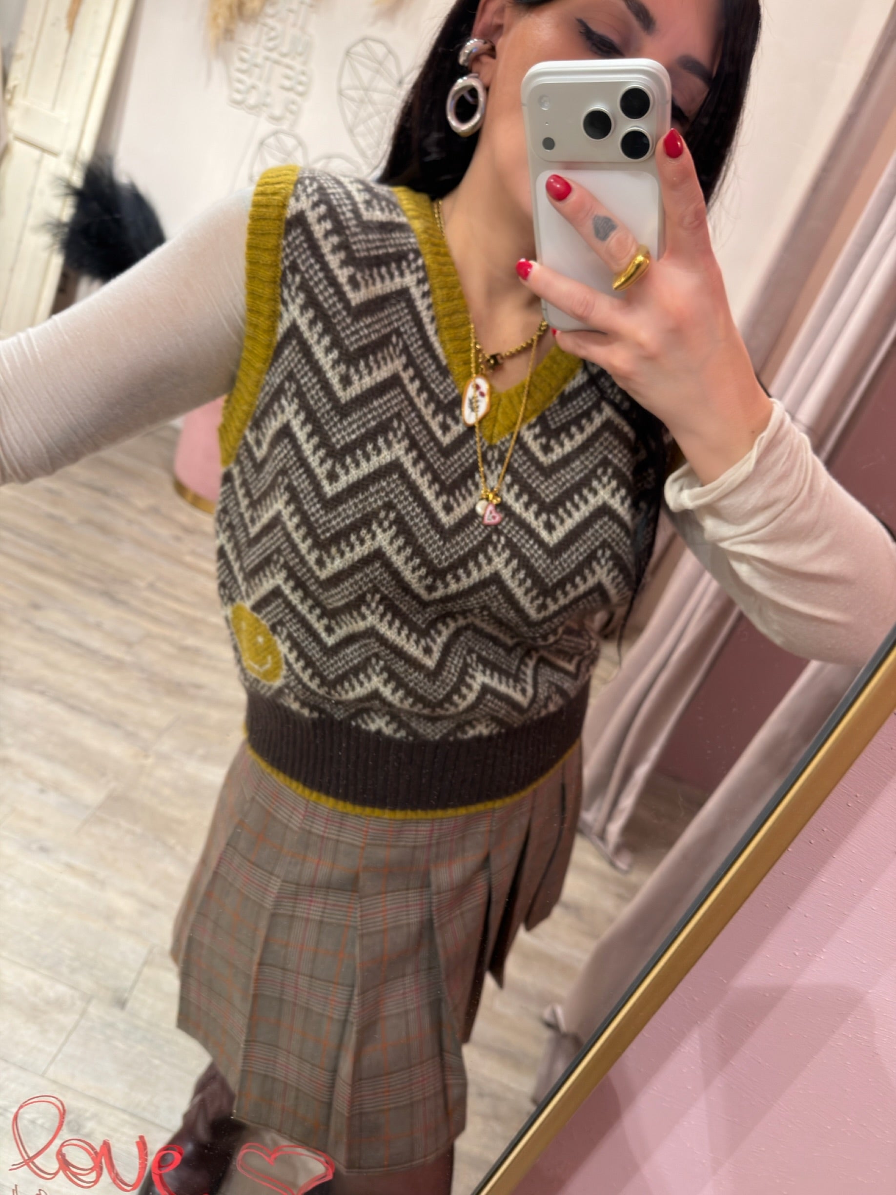 Gilet Jacquard Smile +colori