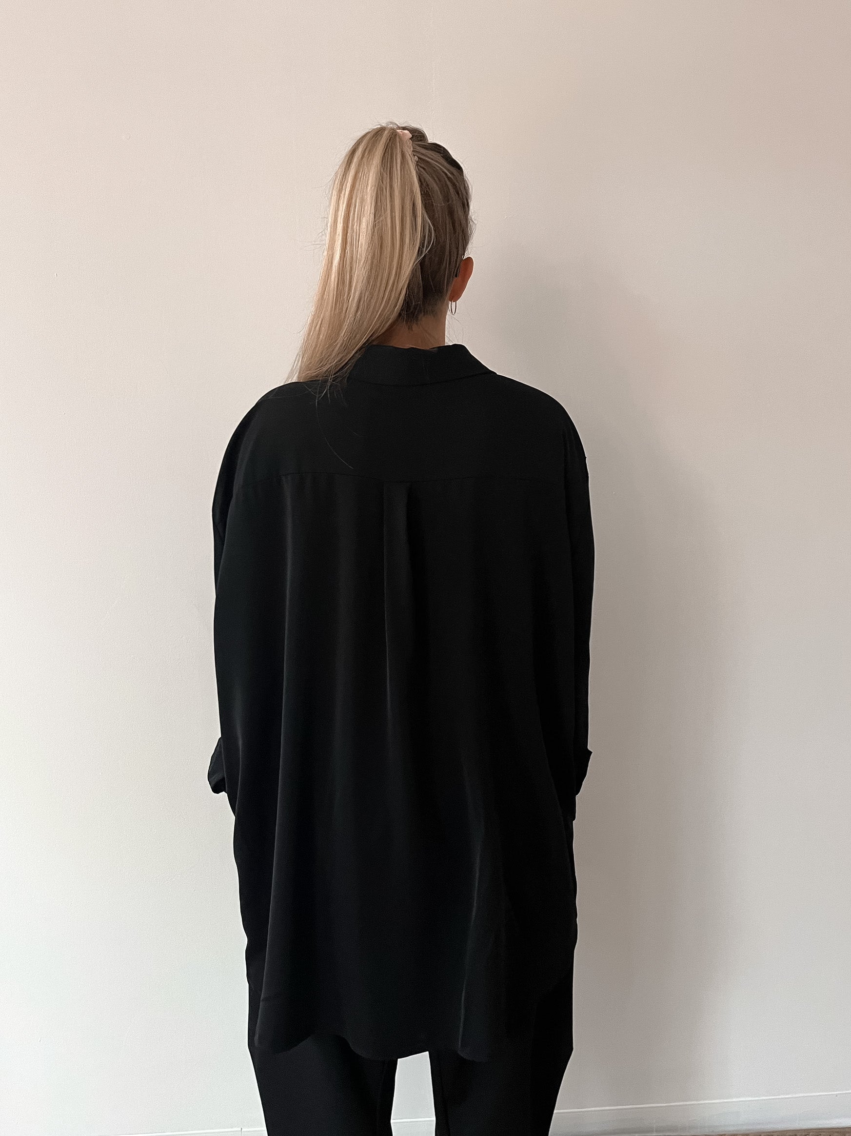 Maxi Camicia Drusilla Nero