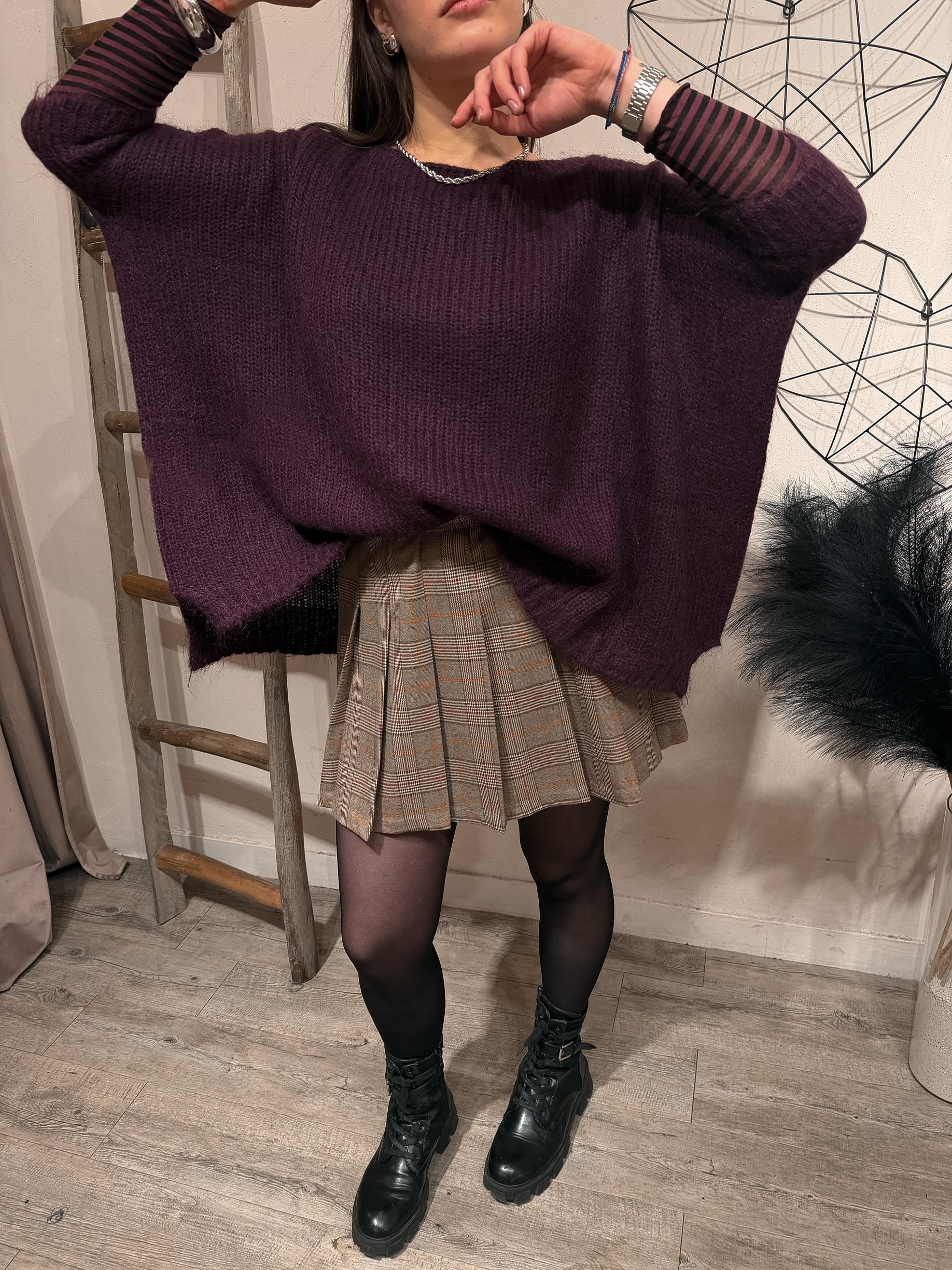 Maxi Maglia Scatola Mohair Kontatto +Colori