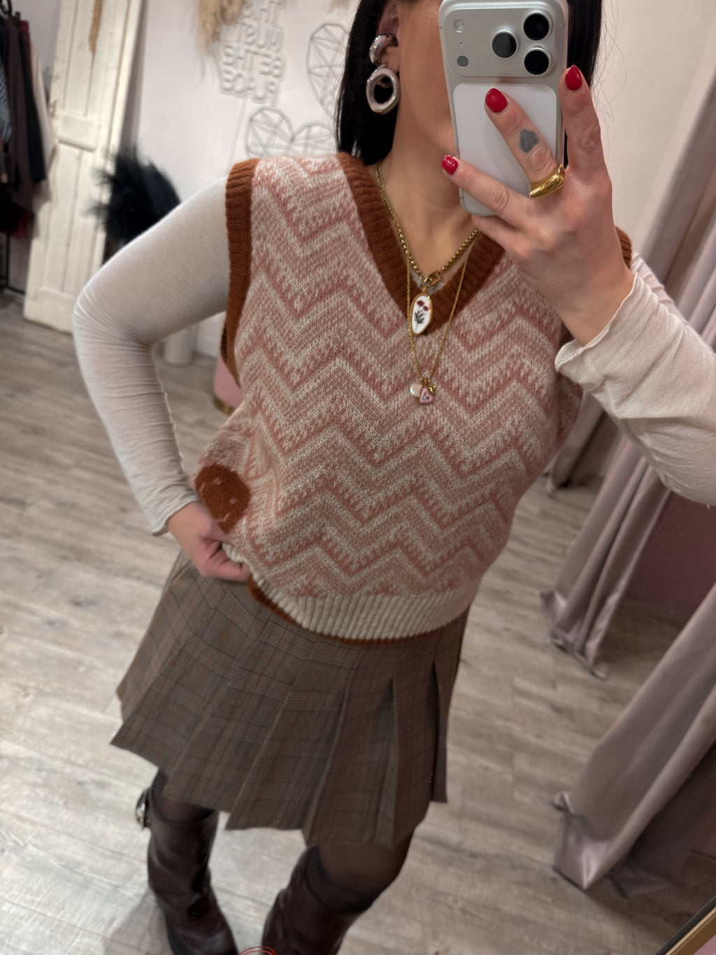 Gilet Jacquard Smile +colori