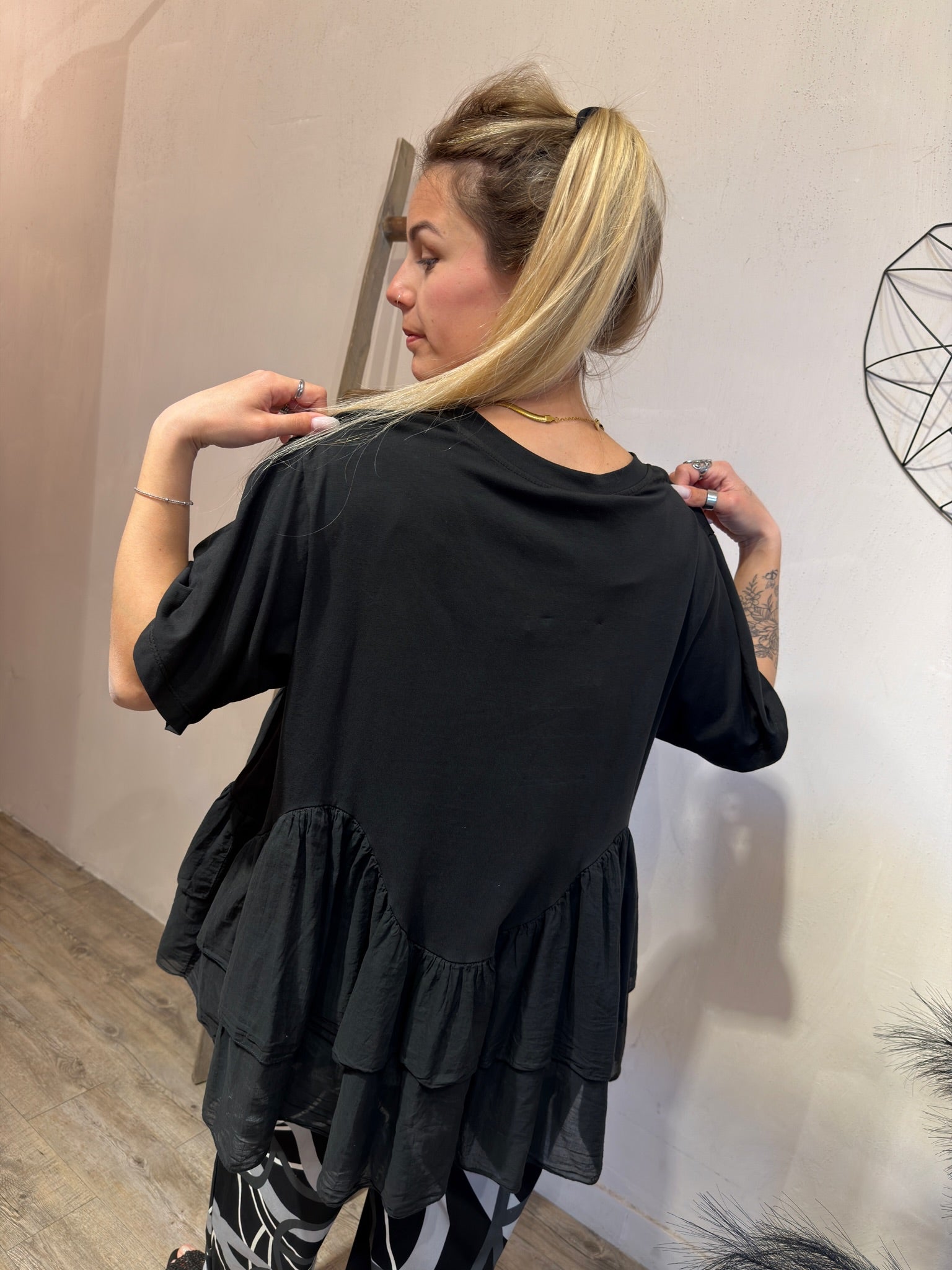 T-shirt Balze Agata Nero